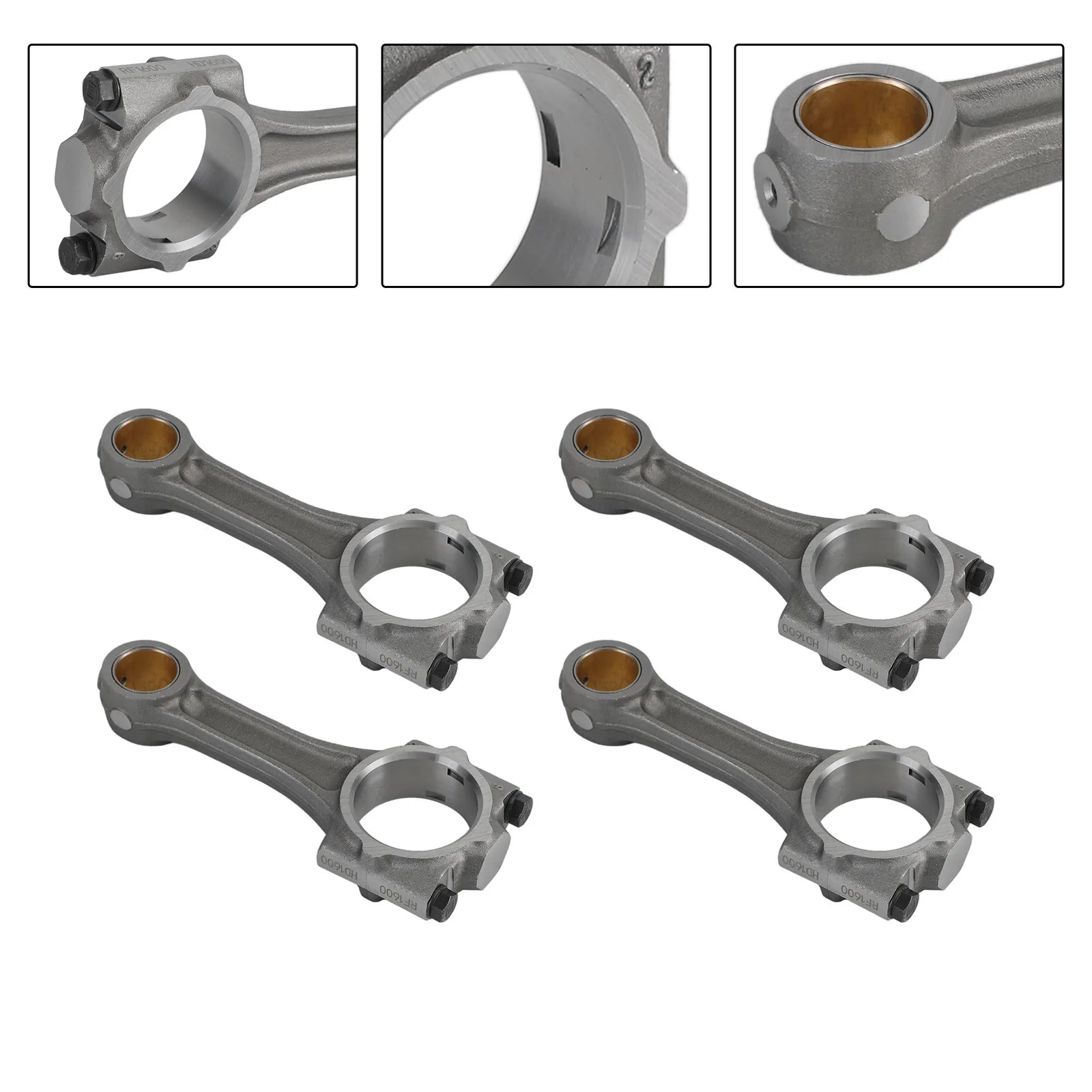 4PCS Connecting Rod for Kubota Bobcat V2203 Tractor L3940DT Engine 17311-22010