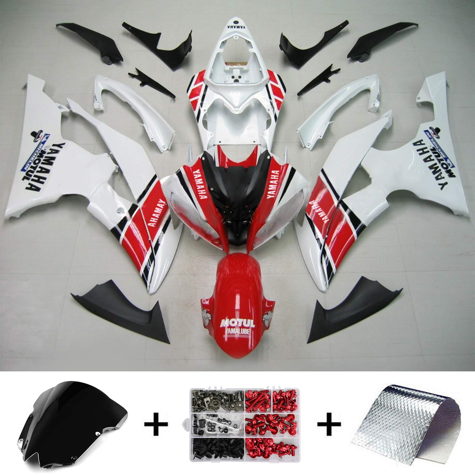 2008-2016 Yamaha YZF 600 R6 Kit de carénage d'injection carrosserie plastique ABS #148