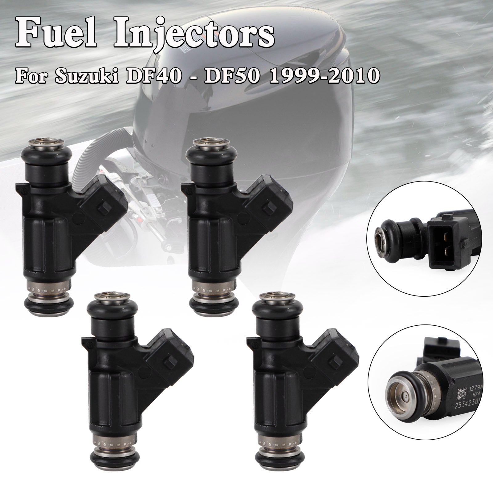 4pcs 25342385 Merkúr Marine EFI 4 zdvih 30 40 50 60 HP Injektor paliva