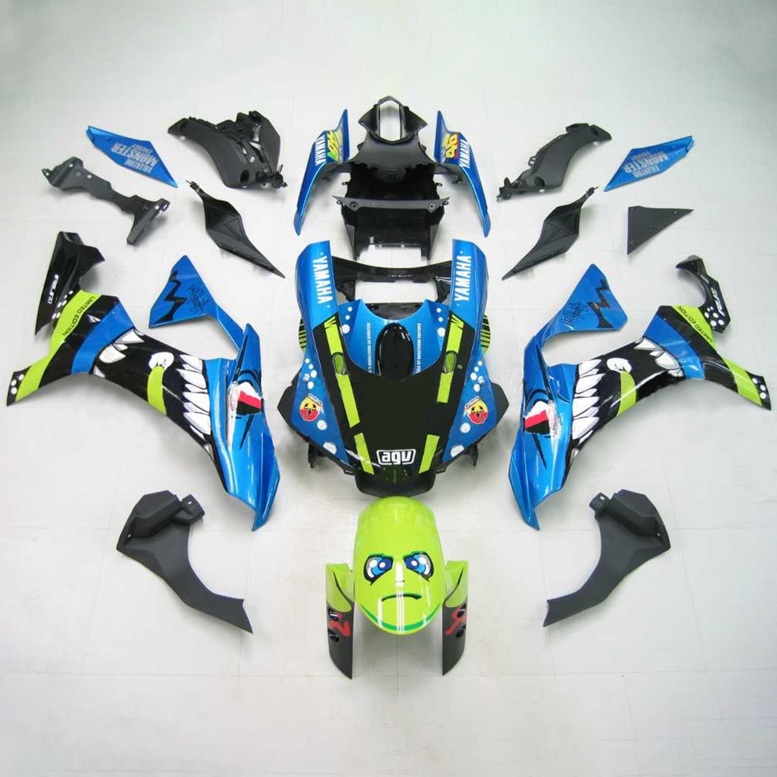 2020-2025 Yamaha YZF R1 Injectiekuipset Carrosserie Kunststof ABS #101