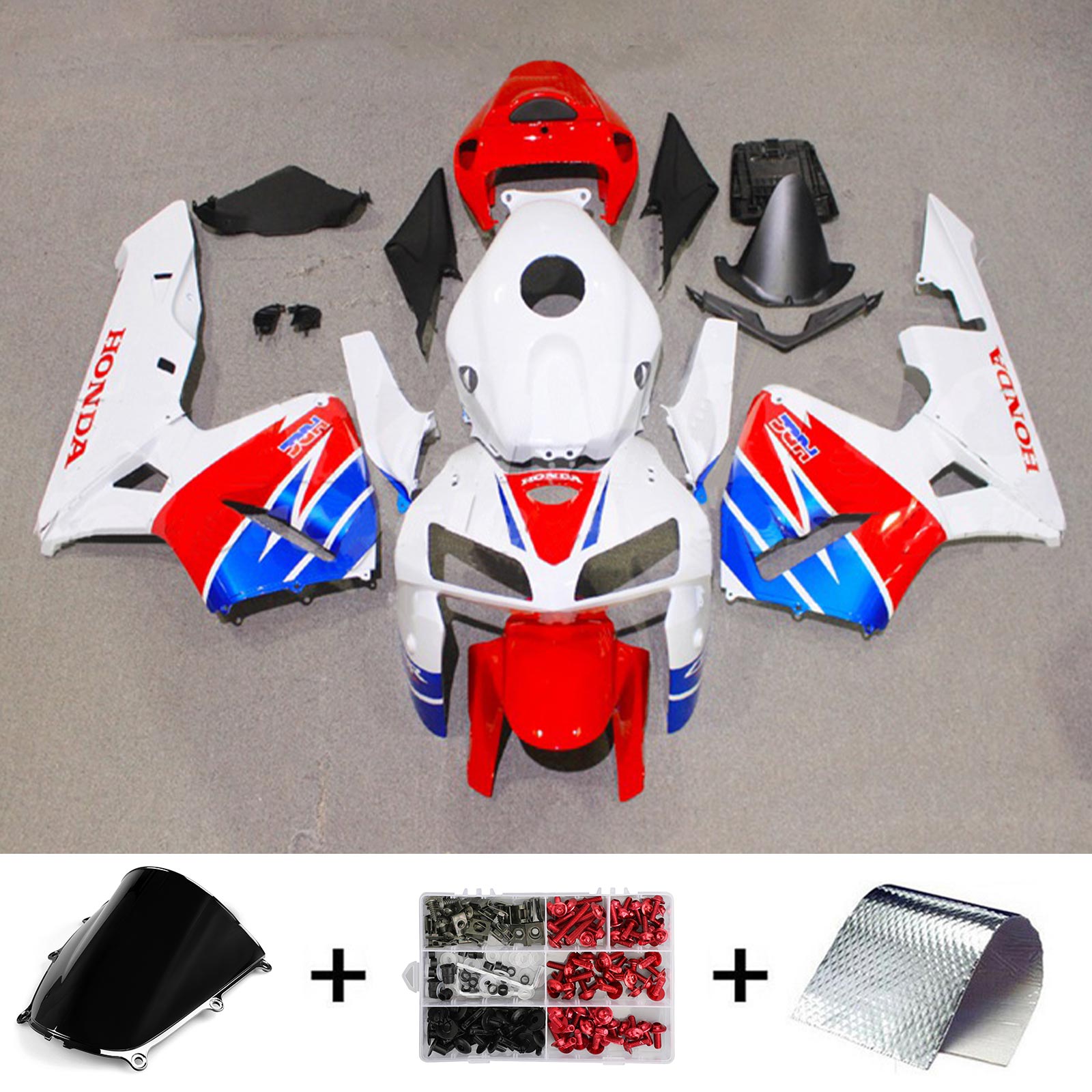 2005-2006 Honda CBR600RR F5 FAIRING KIT BODEWORD PLASTU ABS