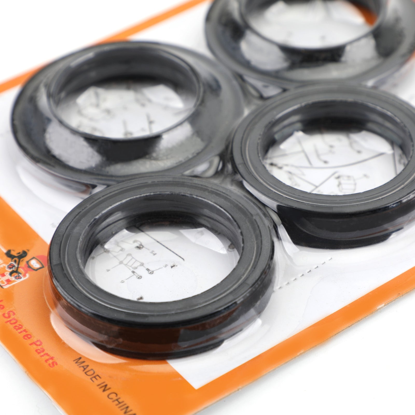 Front Fork Oil Seal Wiper Kit for Honda CBR Cr Crf XR CB VF VFR CX VT GL NX Generisk