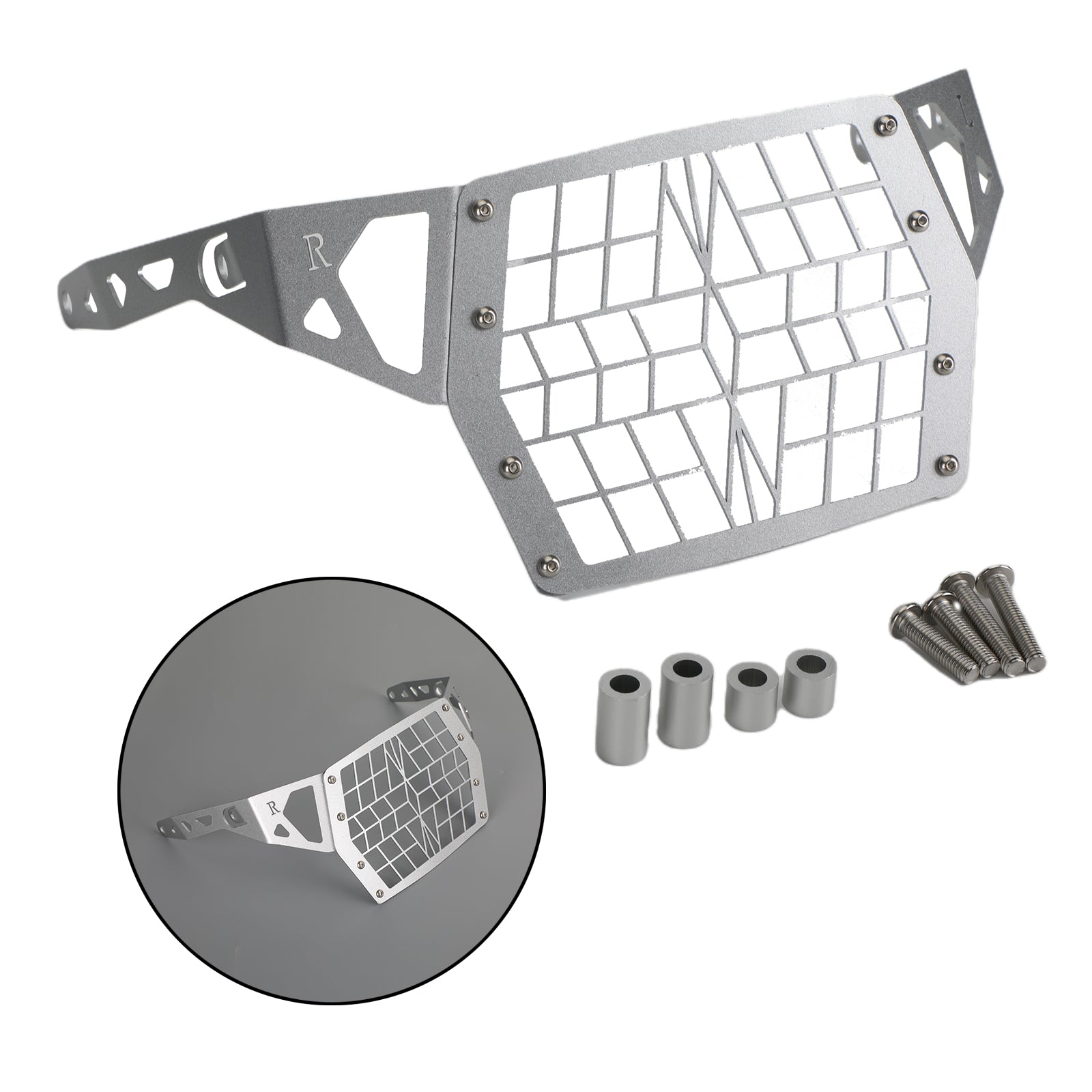 Protecteur de couvercle de protection de calandre de phare adapté pour Suzuki Dl1050 Xt A 19+, transparent