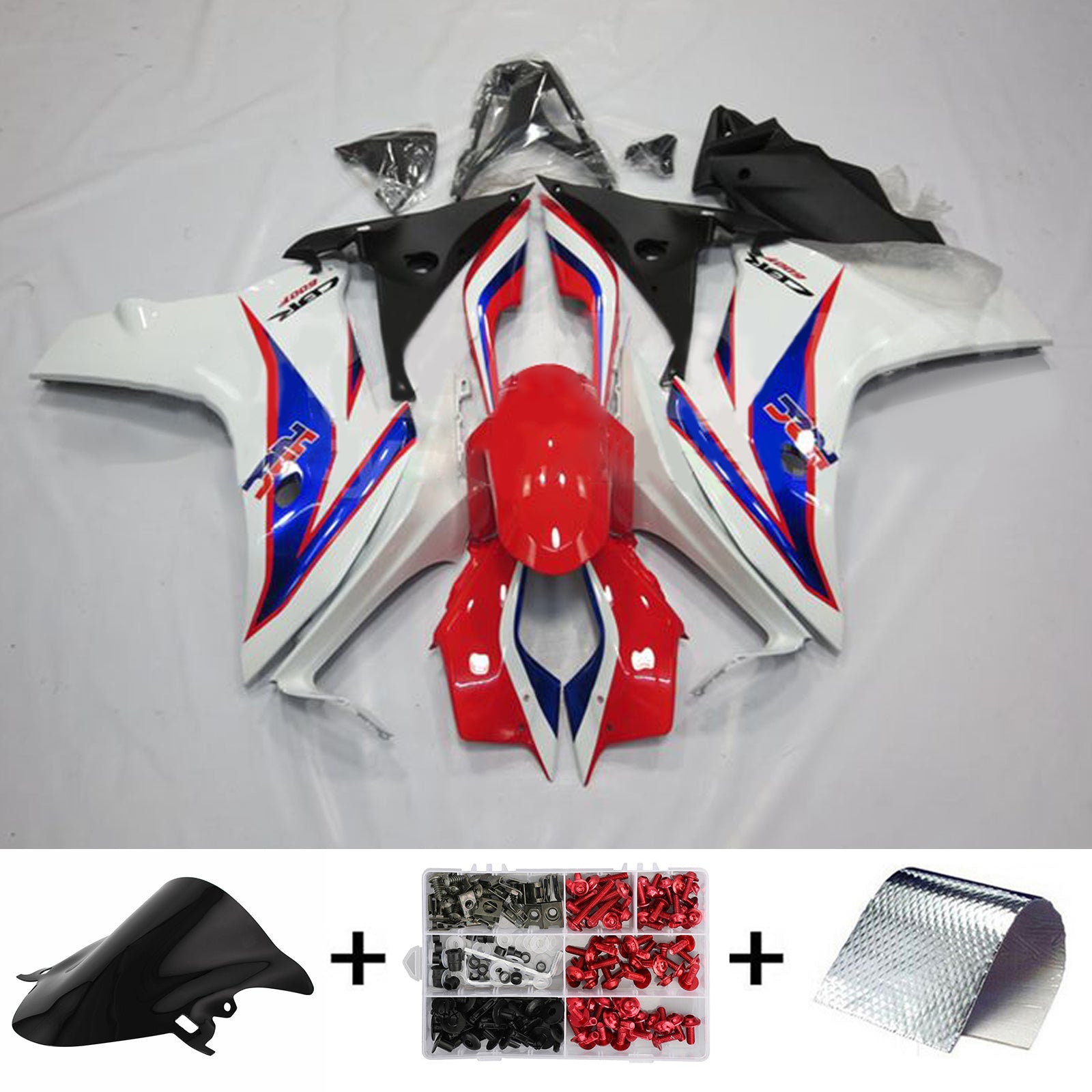 2011-2013 Honda CBR600F Kit de carenado de inyección Carrocería Plástico ABS#115