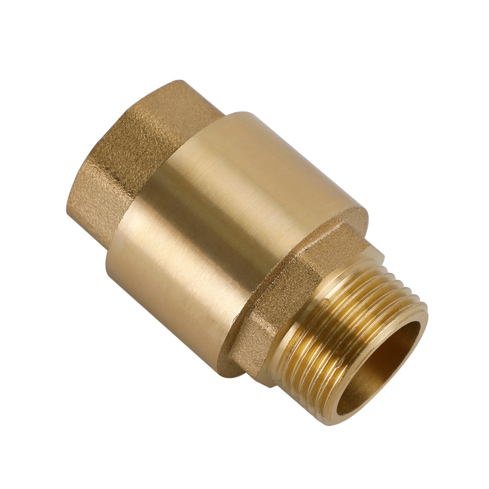 Válvula de retenção de latão G1/2" G3/4" G1" Prevenção de refluxo sem retorno com rosca M para F