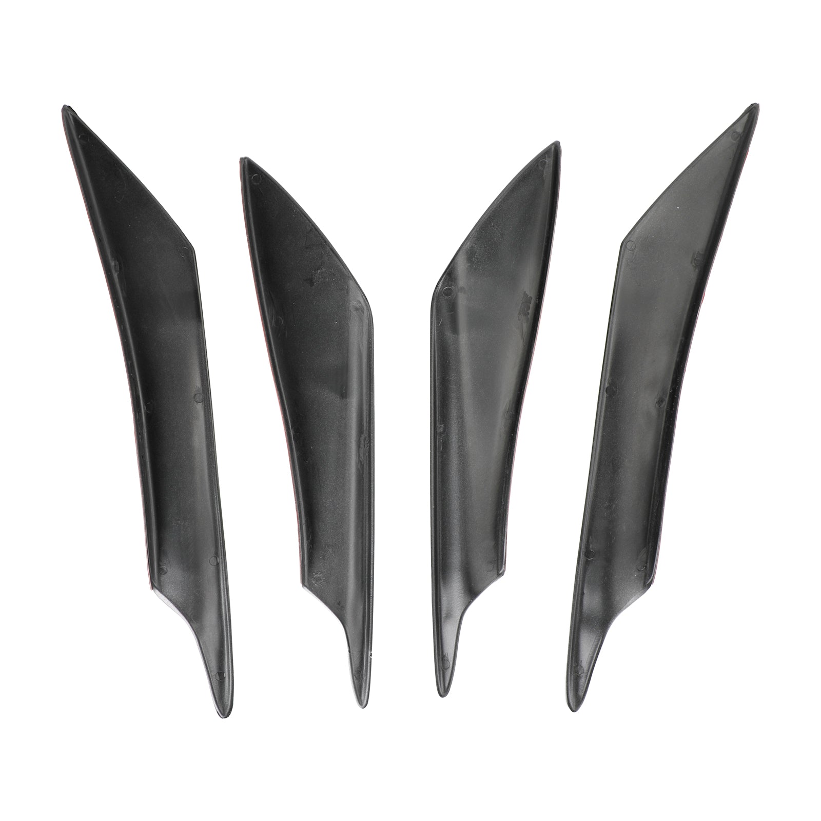 4 stks Universele Auto Voorbumper Vinnen Body Splitter Spoiler Canards Zilver