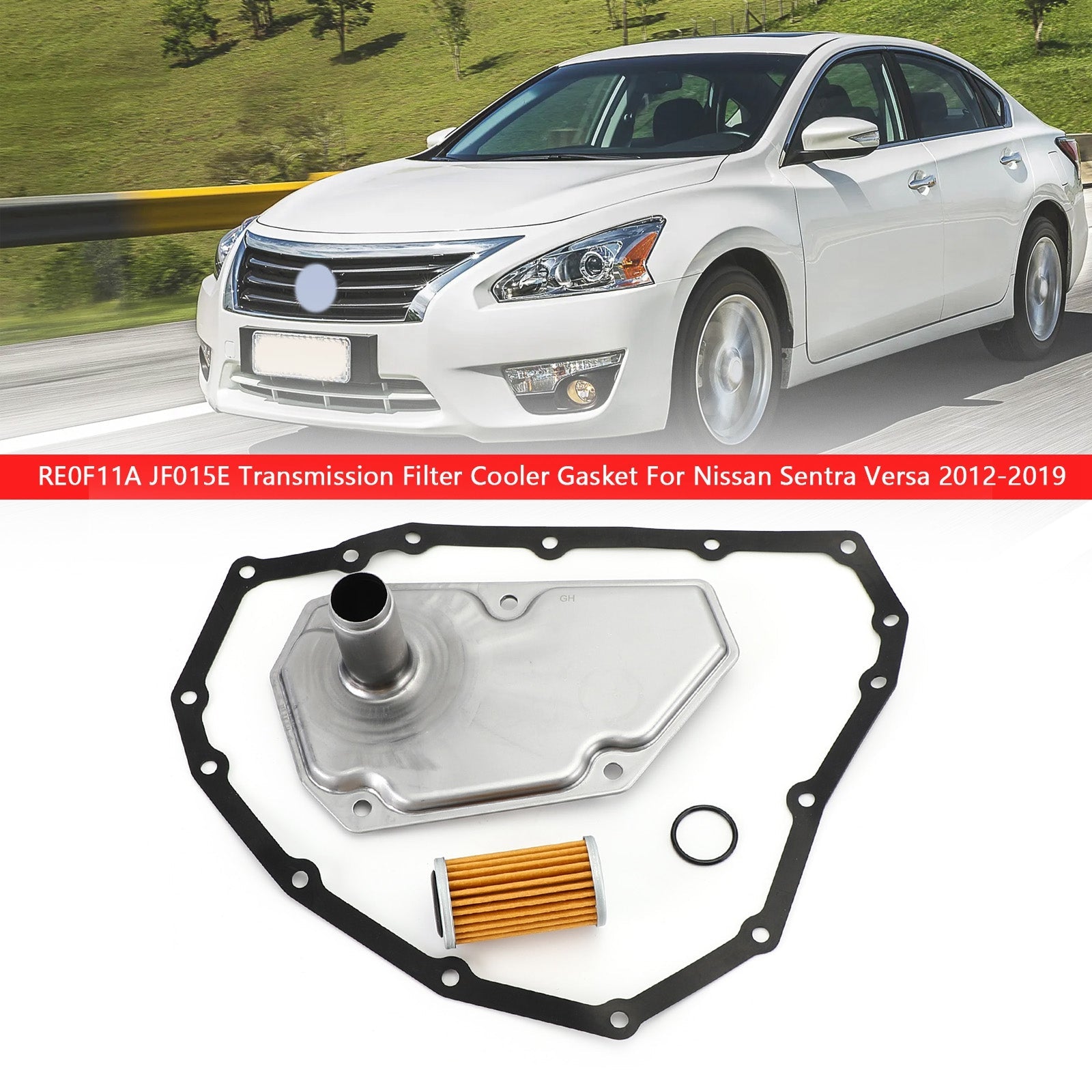 2012-2019 Nissan Sentra Versa RE0F11A JF015E Filtre de filtre à transmission Joint de refroidissement
