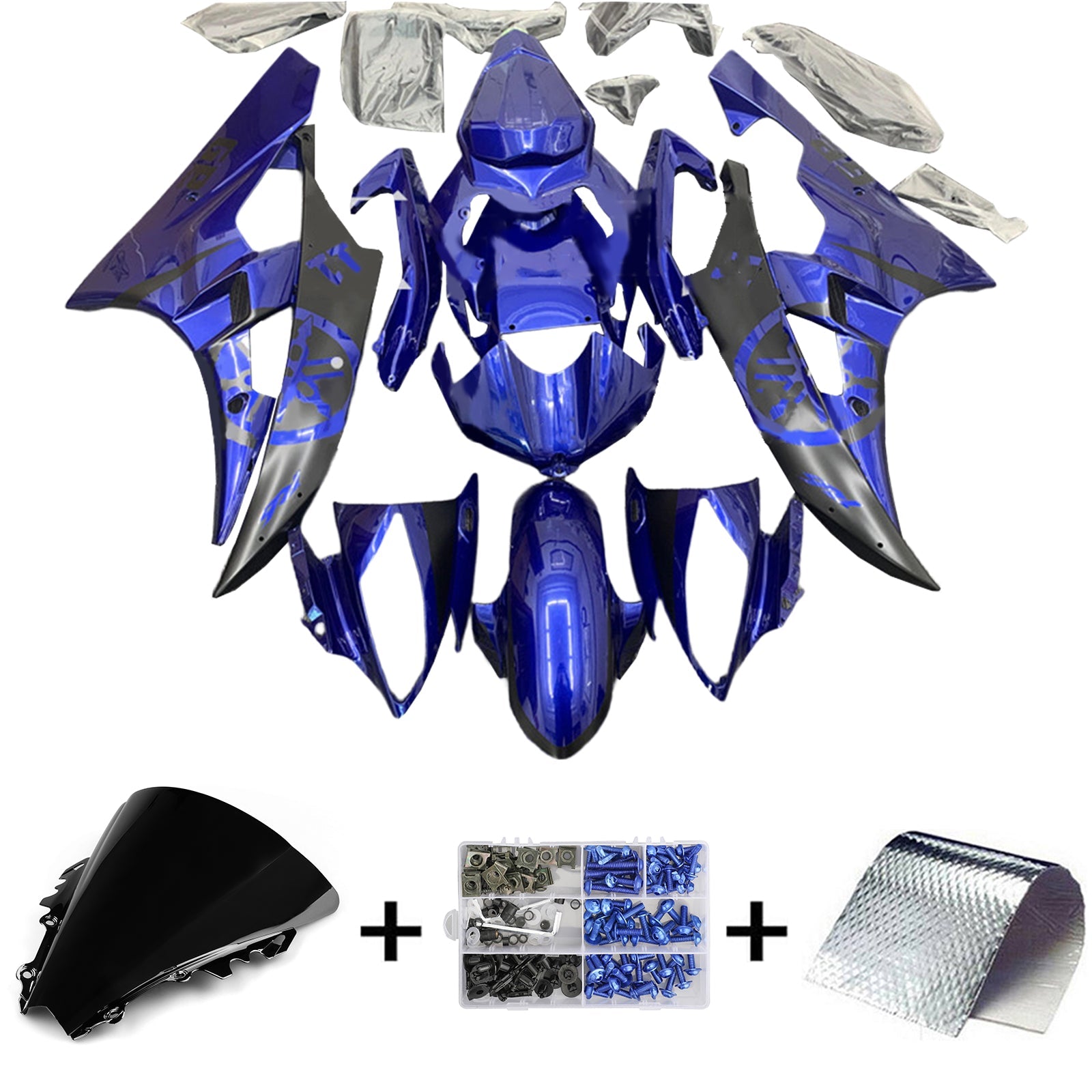 2006-2007 YAMAHA YZF 600 R6 FAIRING KIT BODYWORK ABS
