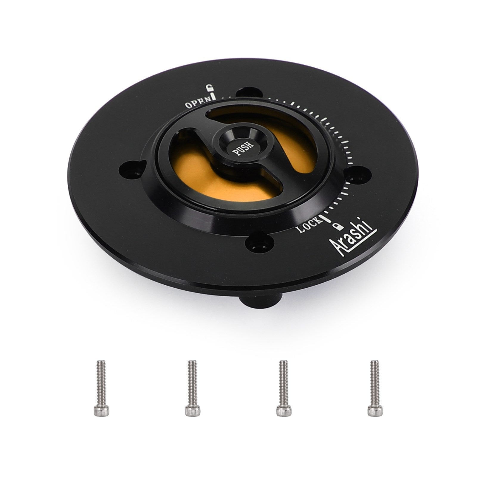 CNC Keyless Fuel Gas Tank Cap Black Fit For Kawasaki EX400 NINJA 400 2018-2019