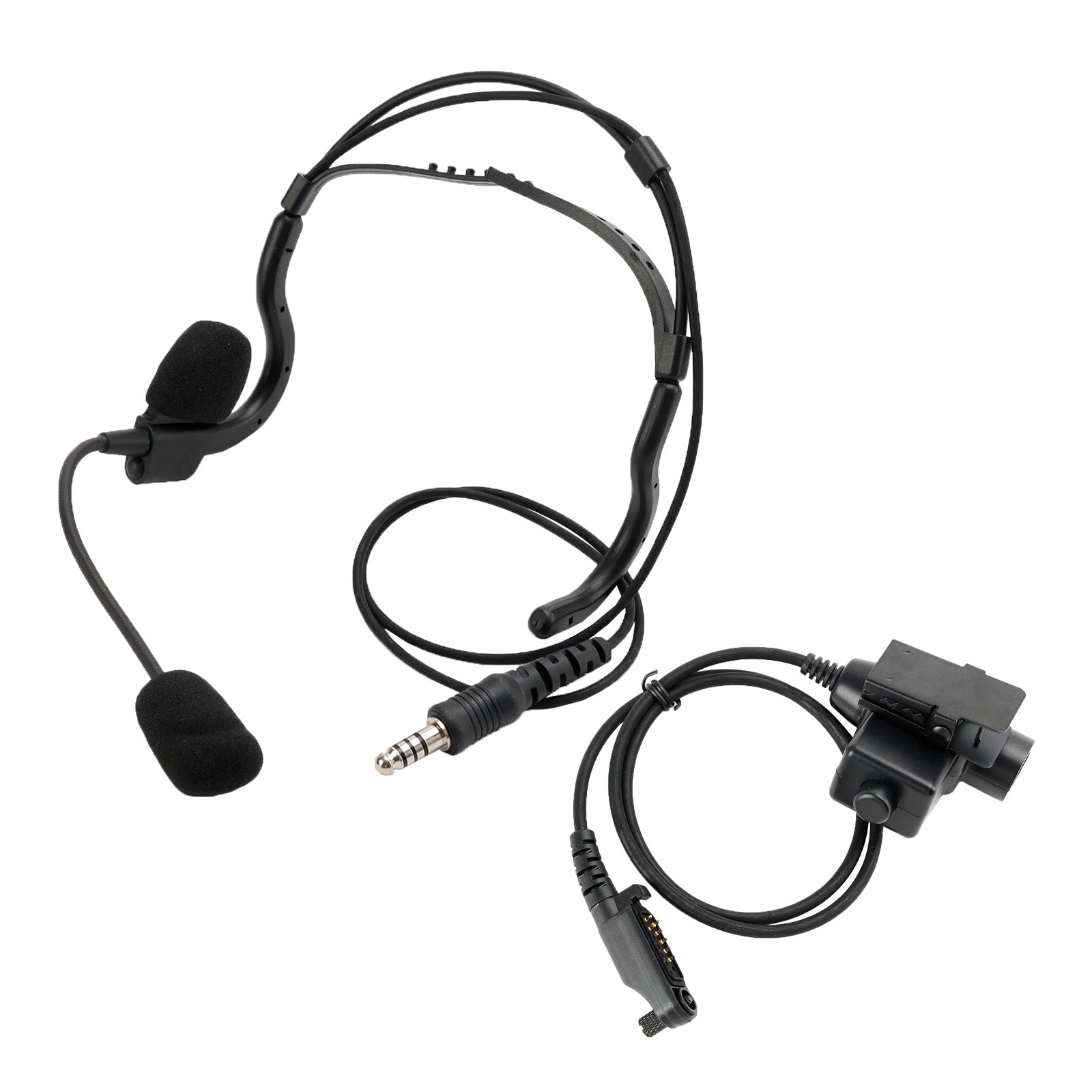 7.1-C8 Tactical headset zadného pripojenia 6pin U94 PTT pre HYT PD682G PD662G PD665