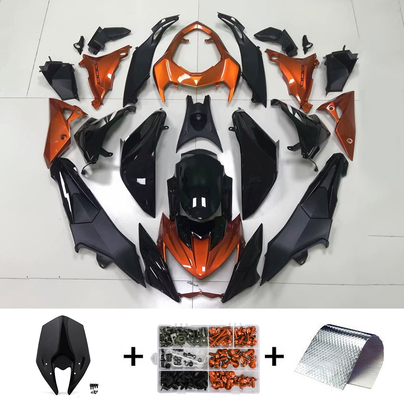 2013-2018 Kawasaki Z800 Kit de camence d'injection Bodywork Plastic ABS # 119