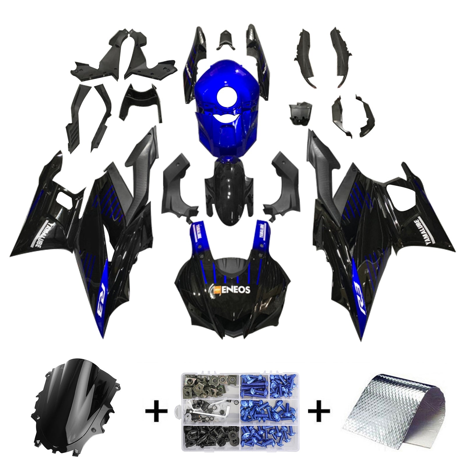 2019-2021 Yamaha YZF-R3 R25 Kit de carénage Kit de carrosserie en plastique Abs