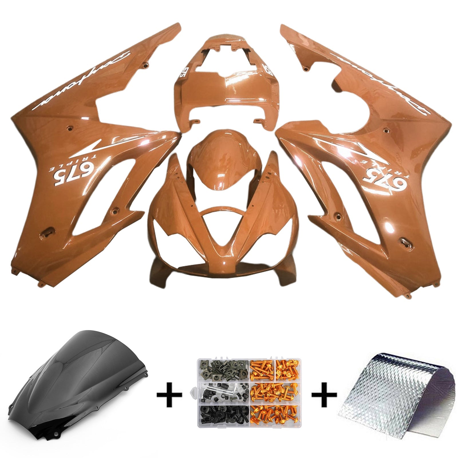 2006-2008 Triumph Daytona 675 Kit de carénage kit de carrosserie en plastique Abs