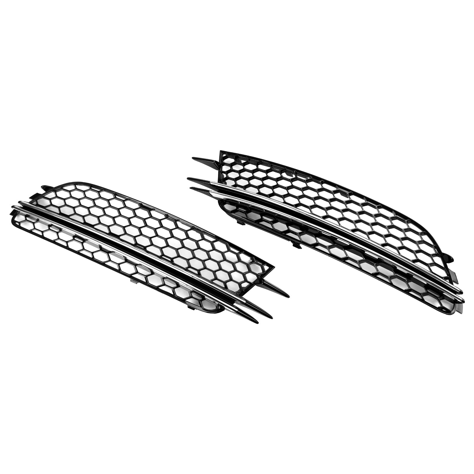2012-2015 Audi A6 4G C7 2 STUKS Mistlamp Cover Bezel Bumper Grille