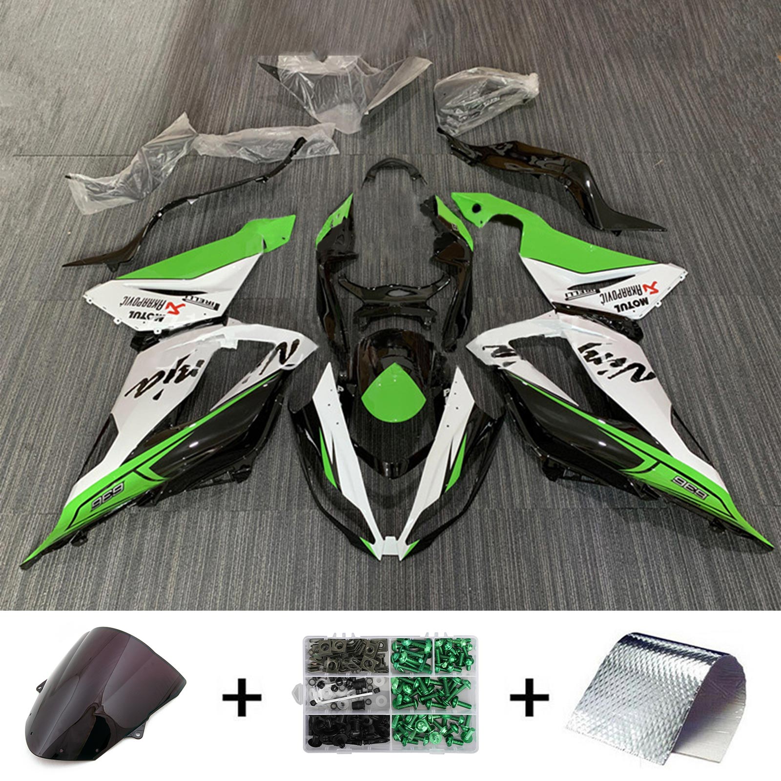 2013-2018 KAWASAKI ZX6R 636 Kit de carénage Bodywork Plastic Abs