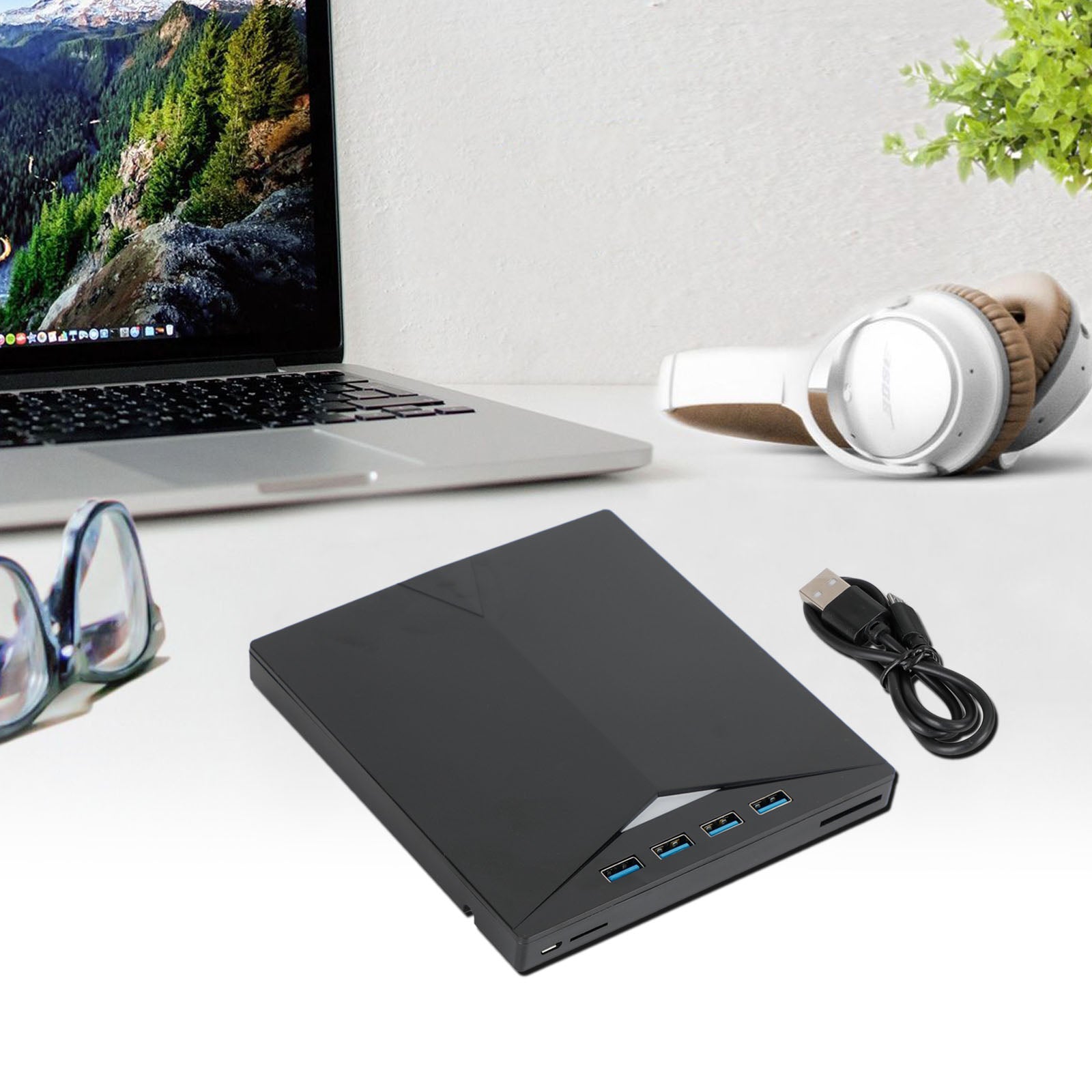 USB Type-C 7 i 1 Extern Ray Disc Writer Reader BD CD DVD Drive USB 3.0 Extern CD/DVD-enhet för Laptop 7 i 1 USB 3.0 DVD-spelare bärbar brännare Extern DVD-enhet