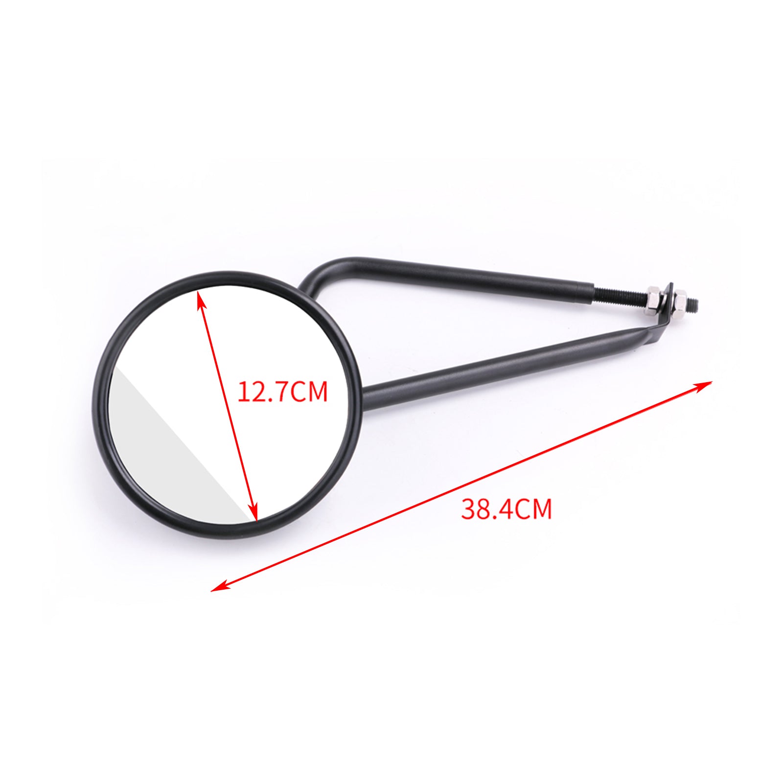 1.75" Bočné spätné zrkadlá Univerzálne okrúhle zrkadlo vhodné pre štvorkolky a UTV