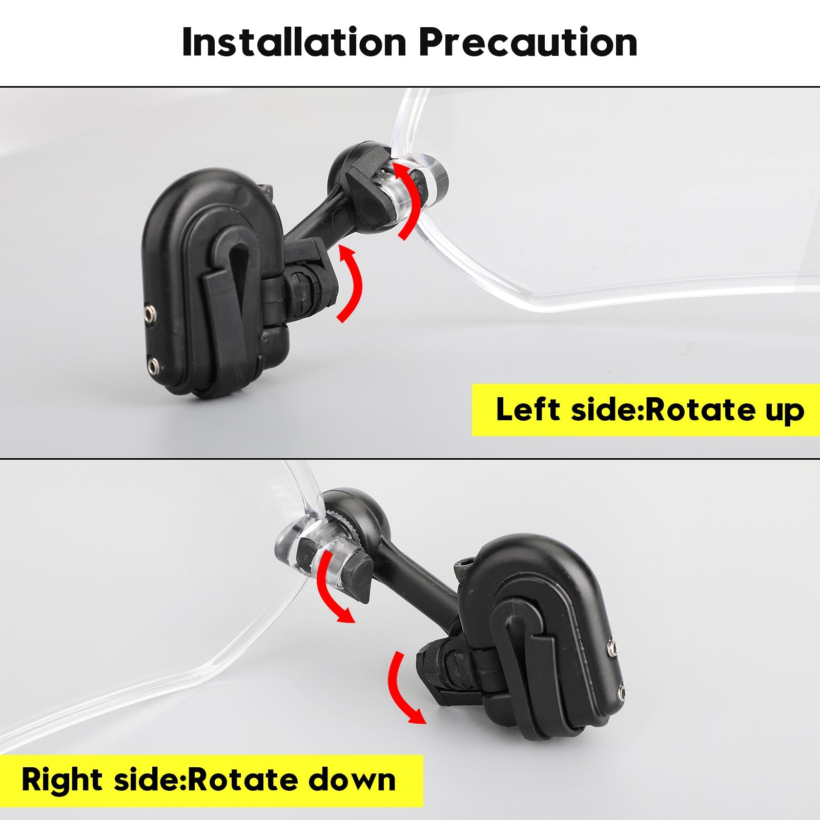 Extension de pare-brise à Clip réglable pour moto, déflecteur de vent