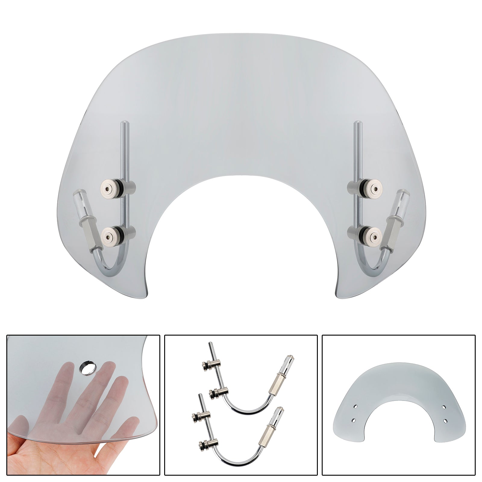 Černé sklo predného skla pre Vespa GTS250 GTS300 2017-2022