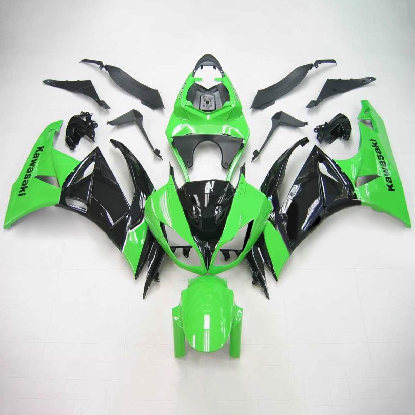 2009-2012 KAWASAKI ZX6R 636 AMOTOPART INJEKTION FAIRING KIT BOODYWORK ABS #104