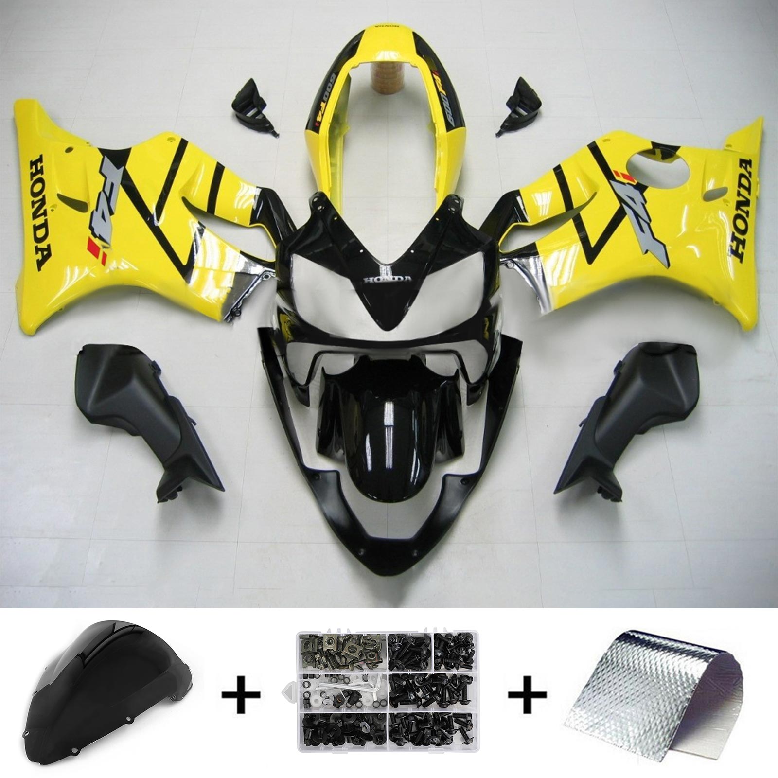 2004-2007 Honda CBR600 F4i Amotopart Injection Fairing Kit Bodywork Plastic Abs # 130
