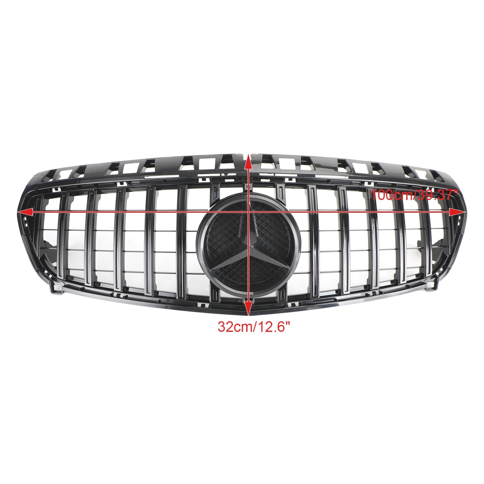 Mercedes-Benz A-KLASSE 2013-2015 W176 Glanzend zwarte voorbumpergrille