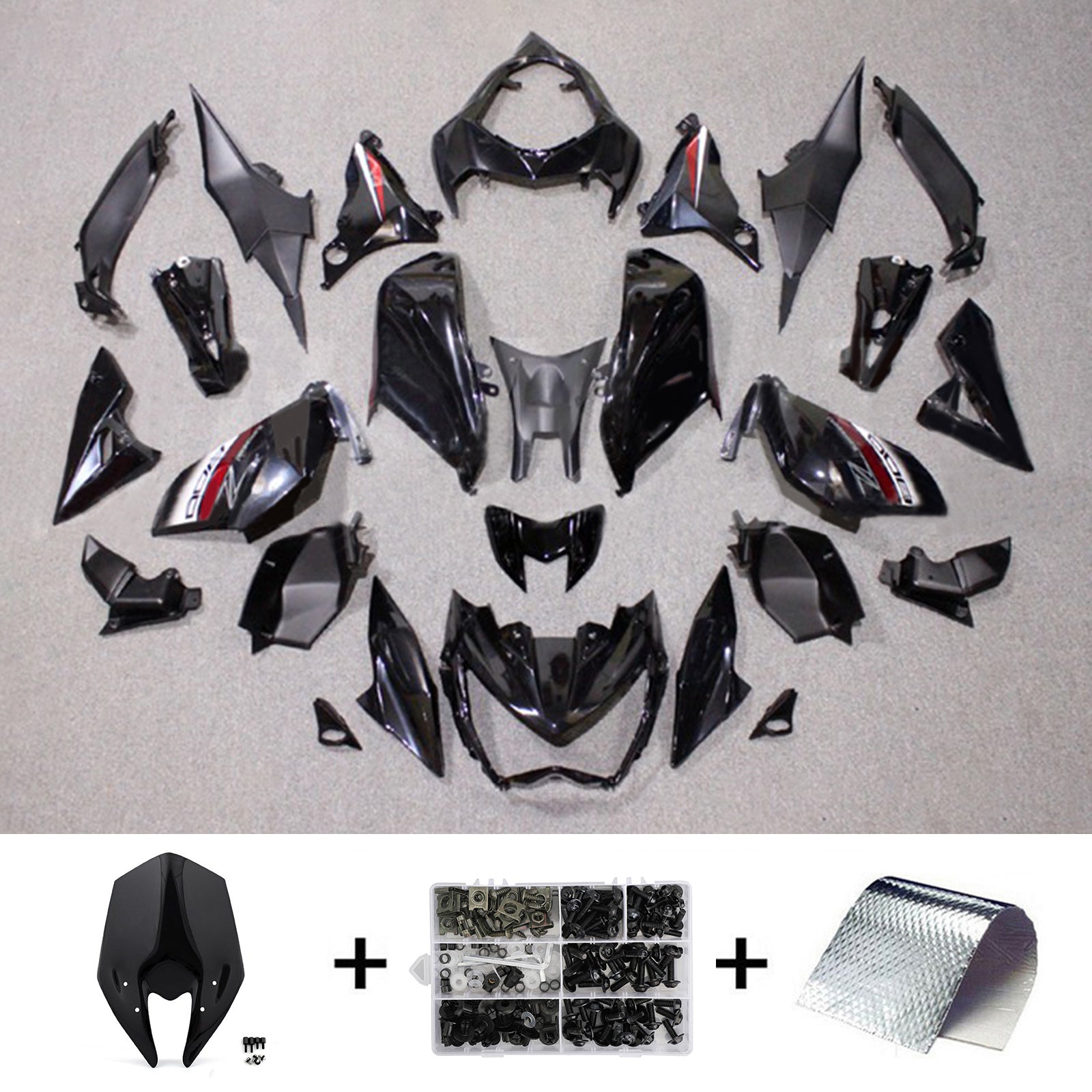 2013-2018 KAWASAKI Z800 Kit de carénage injection Bodywork Plastic ABS # 114