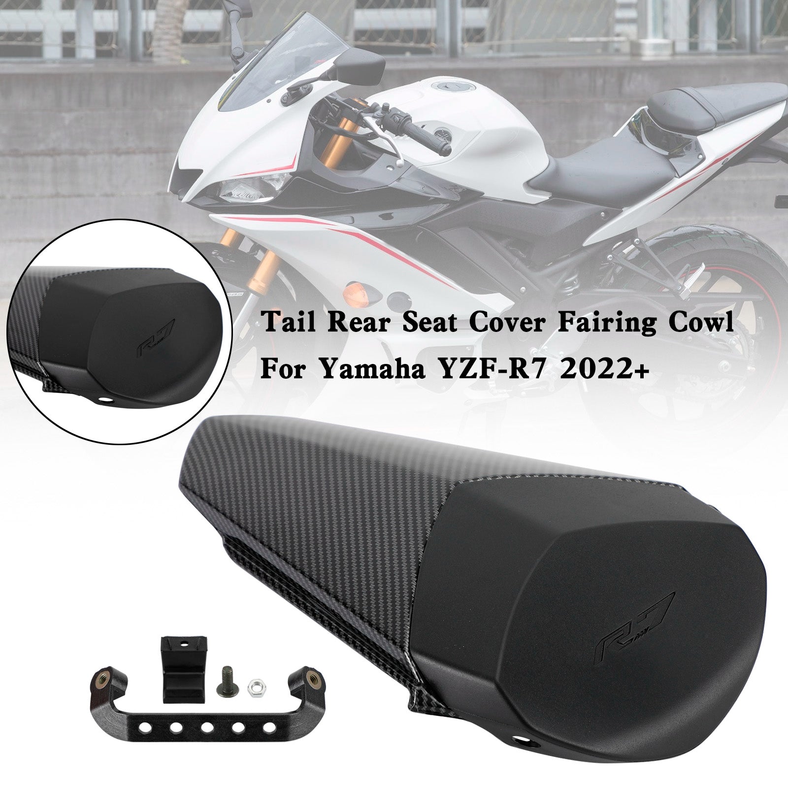 2022-2023 YAMAHA YZF-R7 YZF R7 zadné sedadlo Cover Cover COWL COWL