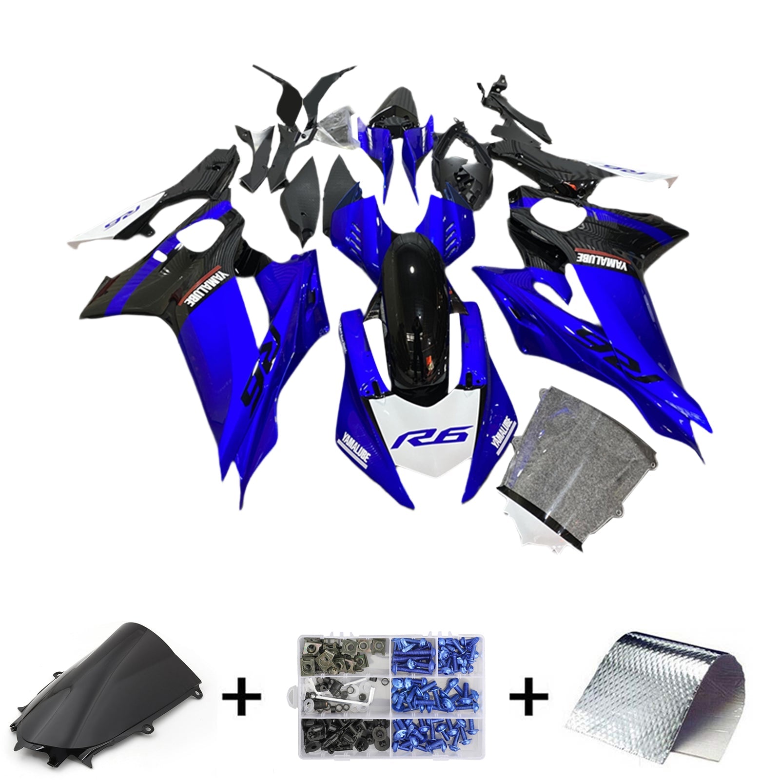 2017-2022 Yamaha yzf-r6 Kit de carénage kit de carrosserie en plastique