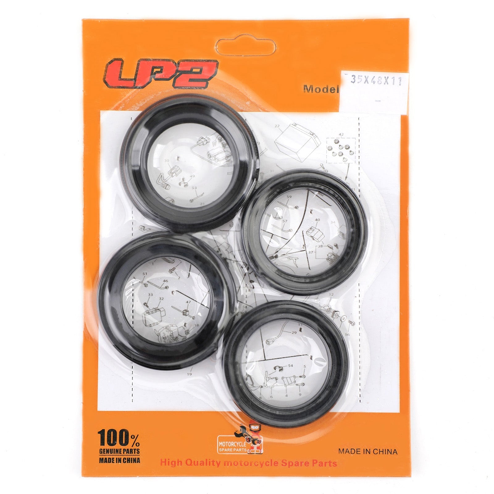 Fork Oil Dust Seal Kit för Honda CB 91255-KBH-003,51490-GS2-305,51490-KL4-951 Generic