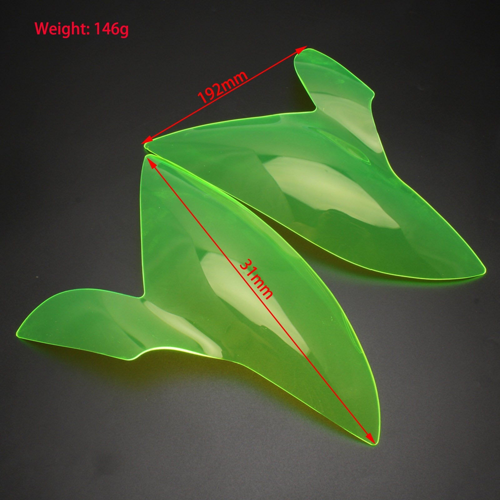 Protector de lente de faro delantero para Suzuki Gsx-S 1000F 2015-2021, color humo genérico