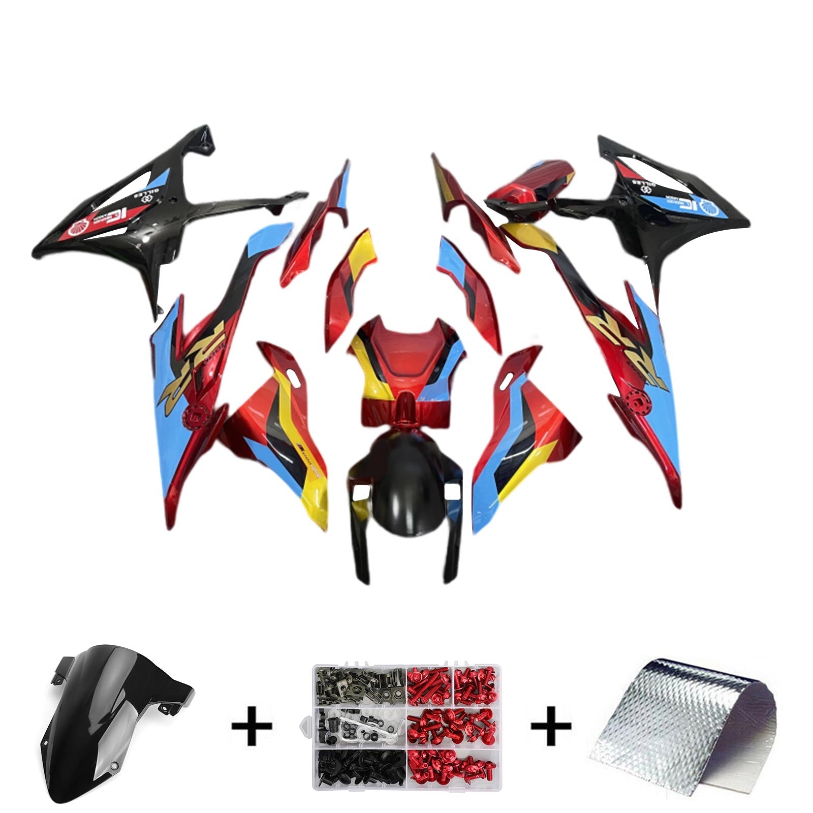 2019-2022 BMW M1000RR S1000RR Kit de carénage carrosserie plastique ABS