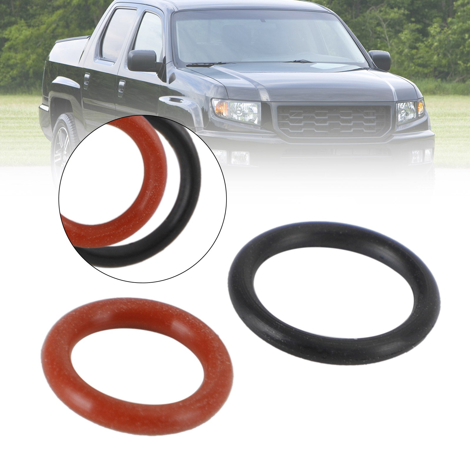 2 st gummiinlopp för servostyrningspump & O-ringstätningar för utlopp, passar Acura, passar Honda