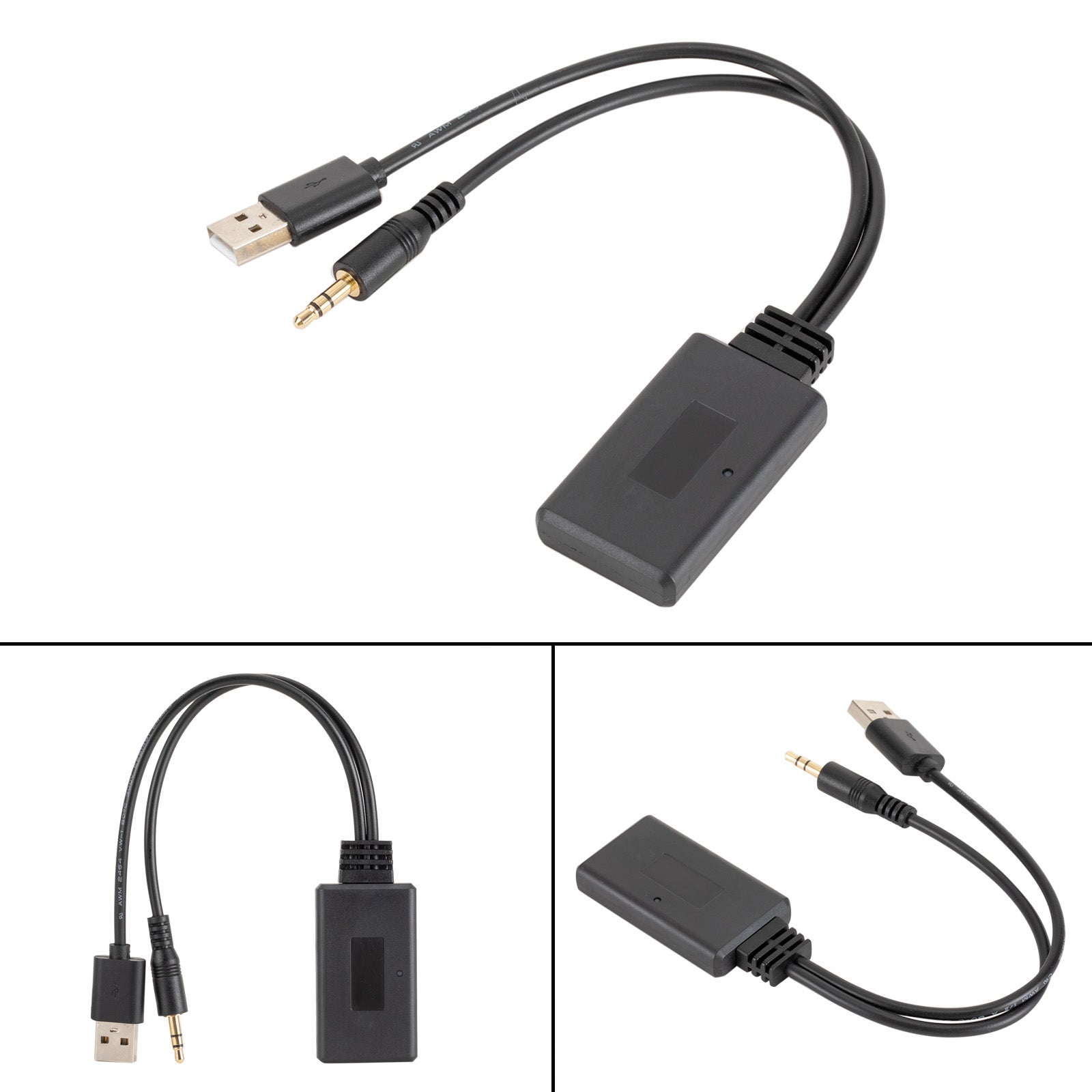 Mini receptor Bluetooth 5,0, adaptador de Audio CD estéreo con conector USB de 3,5mm para coche AUX