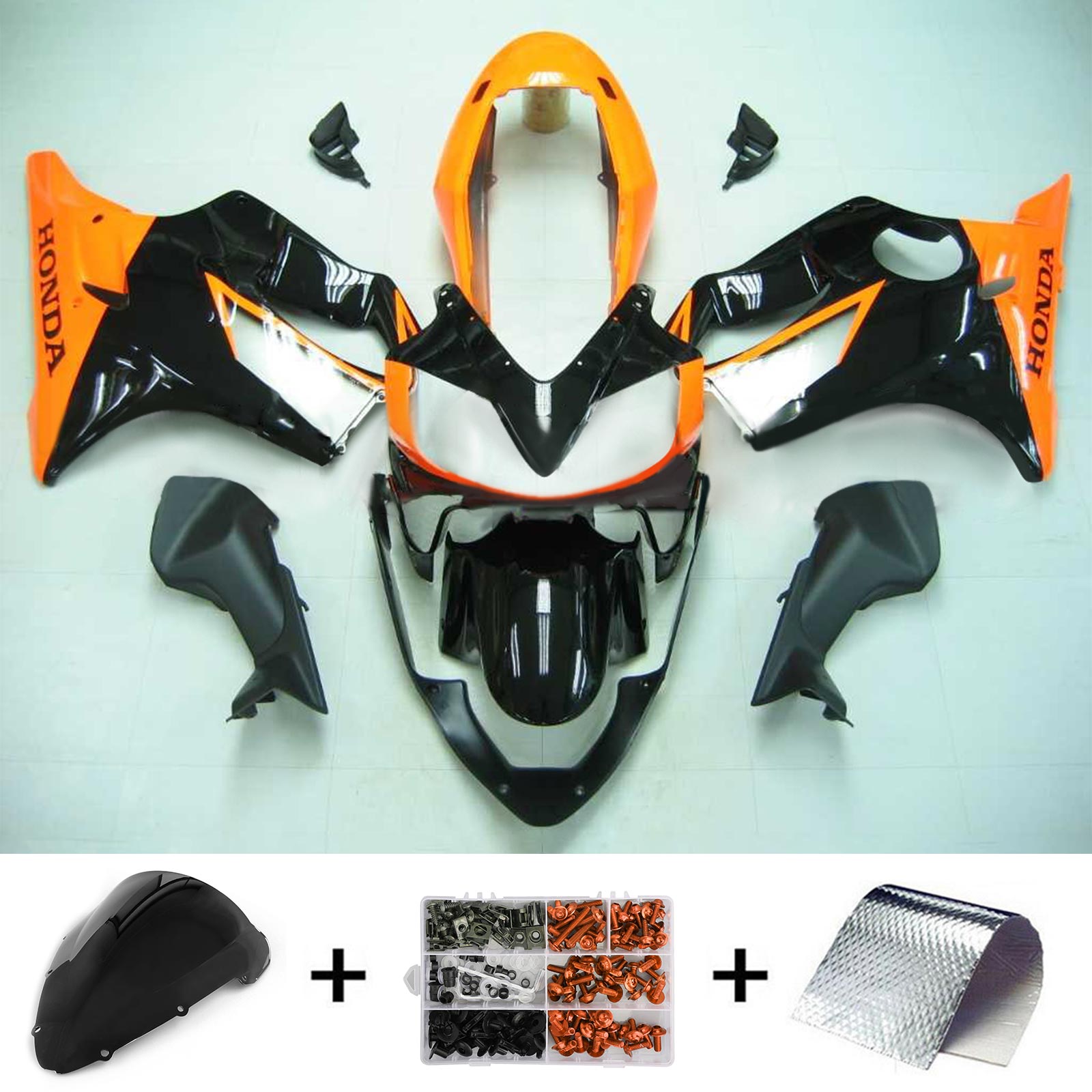 2004-2007 Honda CBR600 F4i Amotopart vstrekovanie Kit Kopywork Bodywork Plast ABS #127
