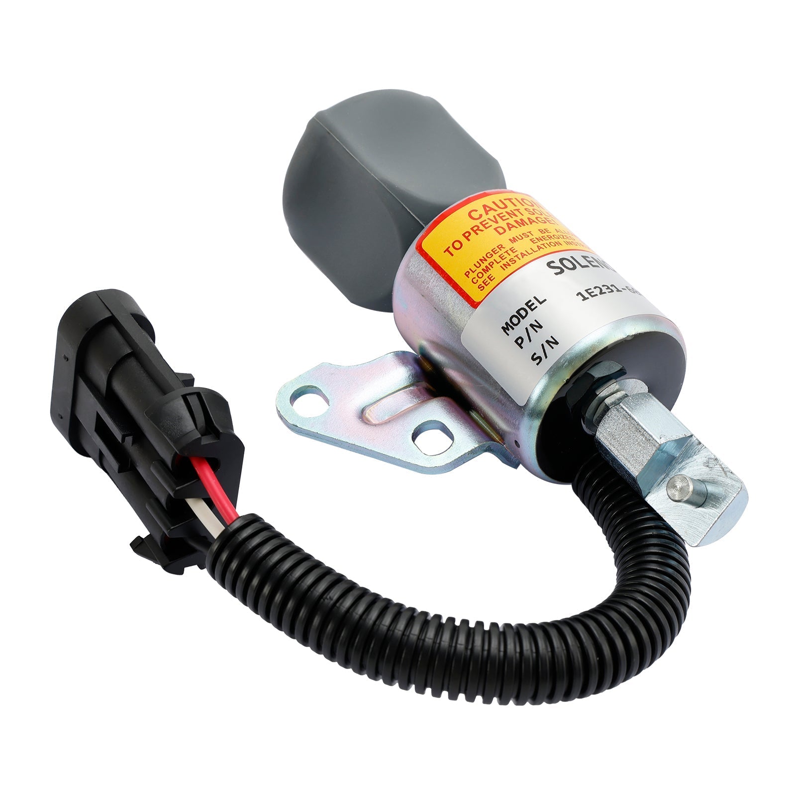 1E231-60011 Solénoïde d'arrêt de carburant pour Kubota V2203 D722 D902 ENGLINE M8200