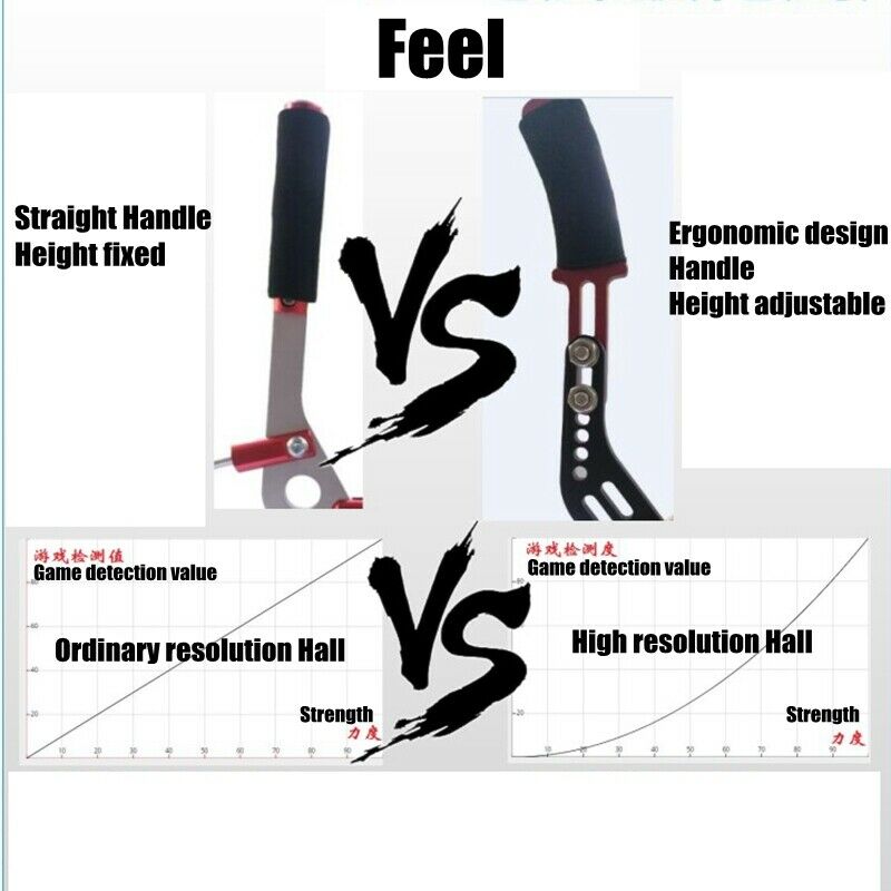 PC 14 bits USB3.0 Brake à main SIM pour les jeux de course Stand de volant G27/G29 G920 PC Windows