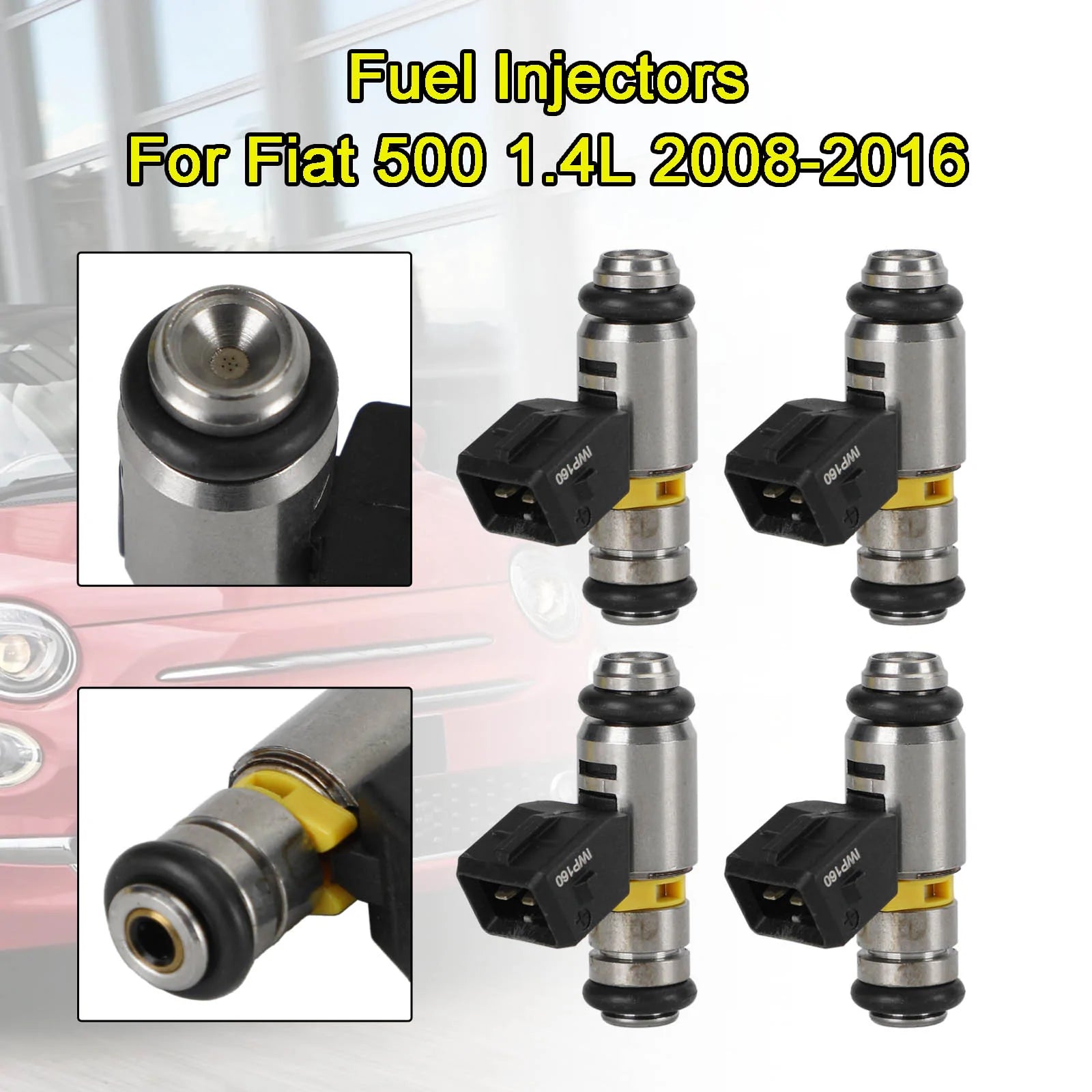 4 STUKS Brandstof Injectoren IWP160 fit Fiat Punto 500 Doblo Qubo Fit Ford KA