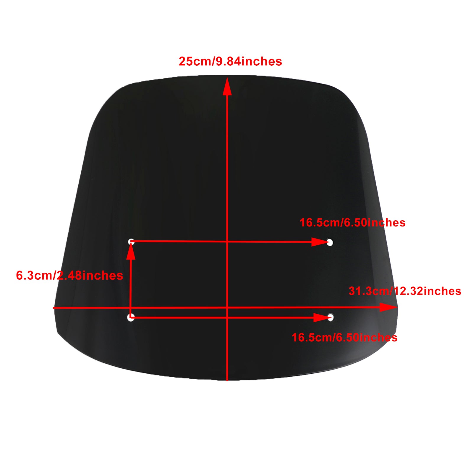 ABS Motocyklové čelné sklo čelného skla vhodné pre Honda CM1100 2021-2022 FedEx Express