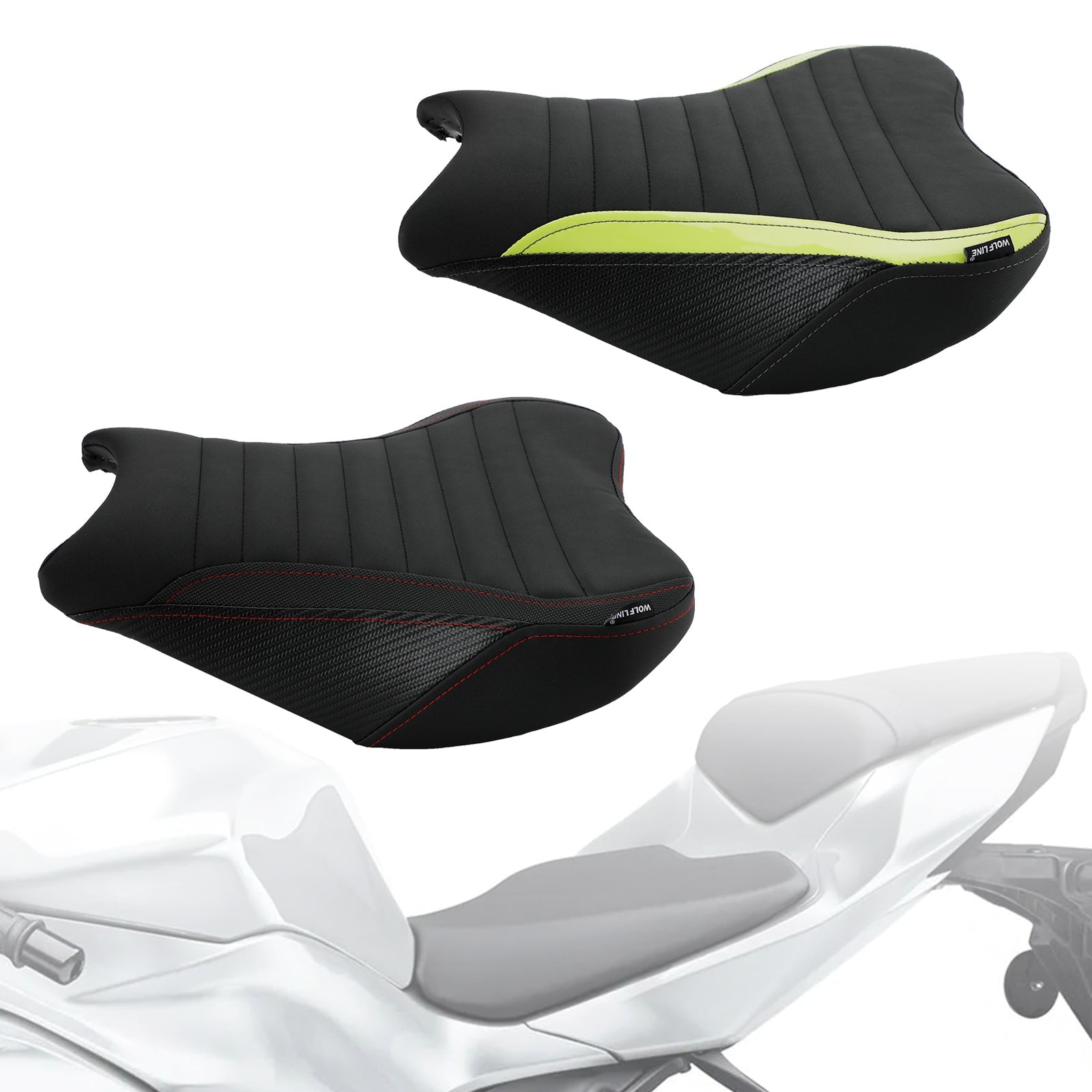 Kawasaki Ninja Z900 2017-2022 Green Complete Cushion Rider Passenger Seat