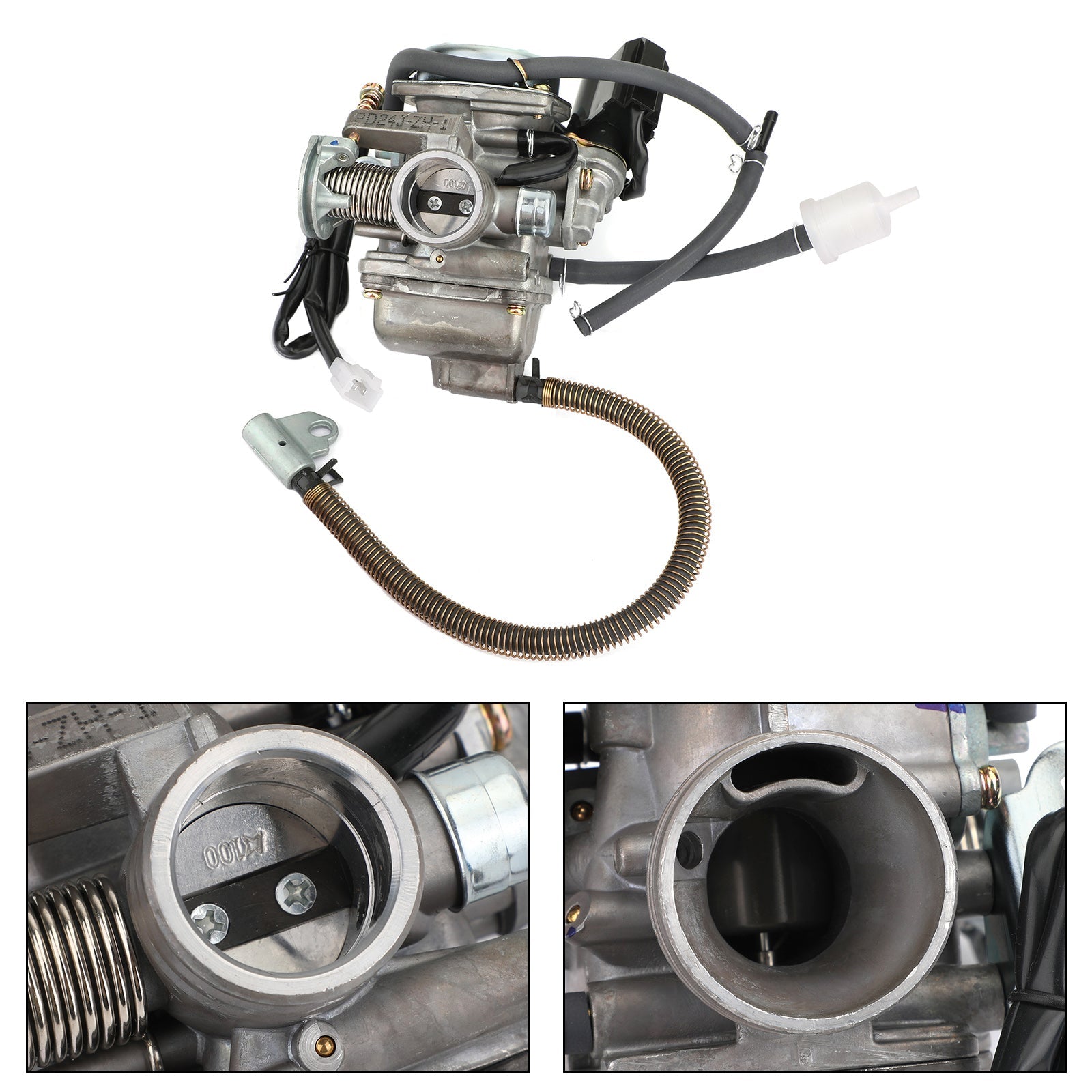 Forgasserkarbohydrater for GY6 125 150cc Scooter ATV Kazuma Baja Kymco Taotao Solan Tank Generic