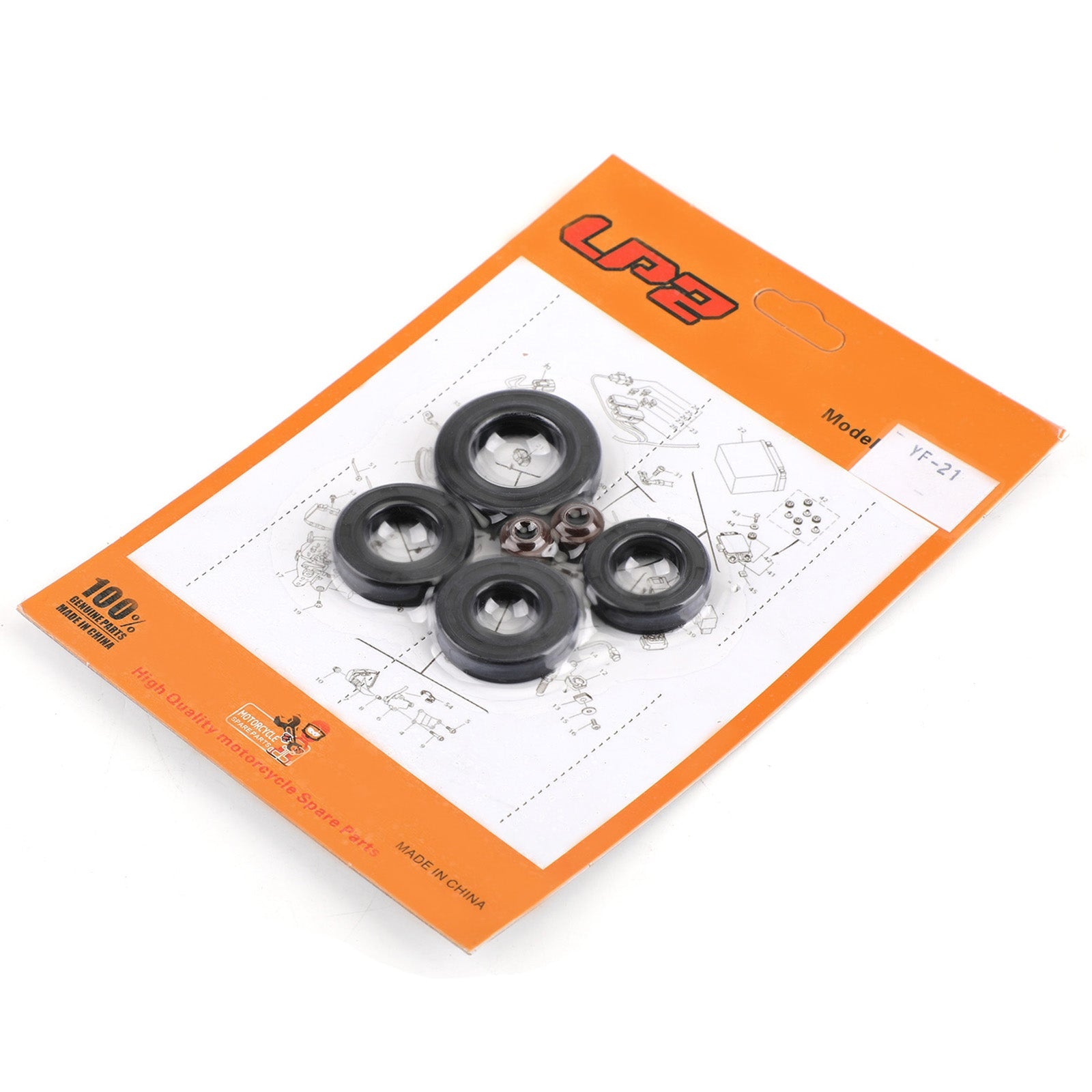 Motoroliekeerringenset 91201-030-033 6-delige afdichtingen voor Honda SL100K Motosport 1970-1973