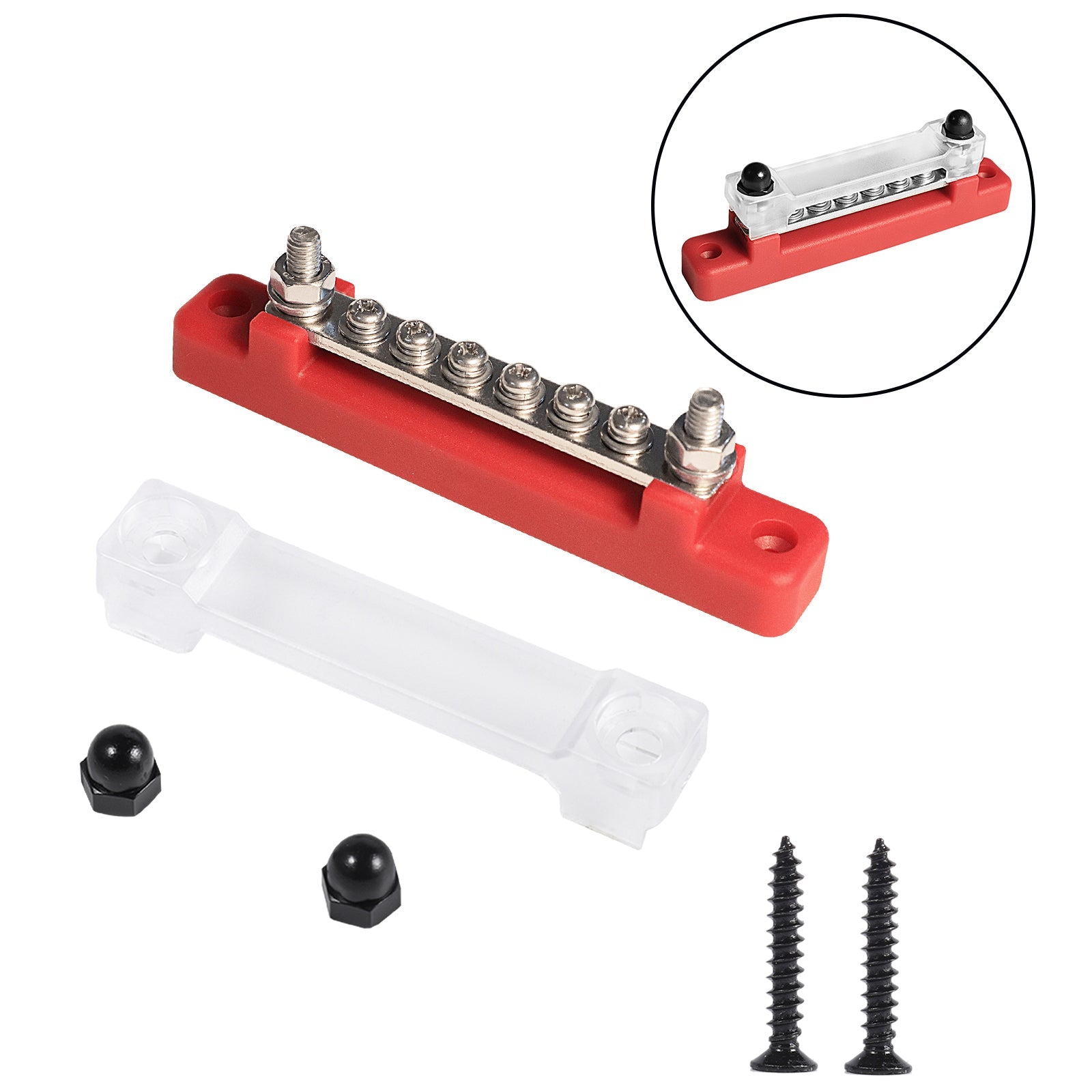 6-weg 150A distributie-aansluitblok auto-marine-boothouderafdekking 48V-busbar