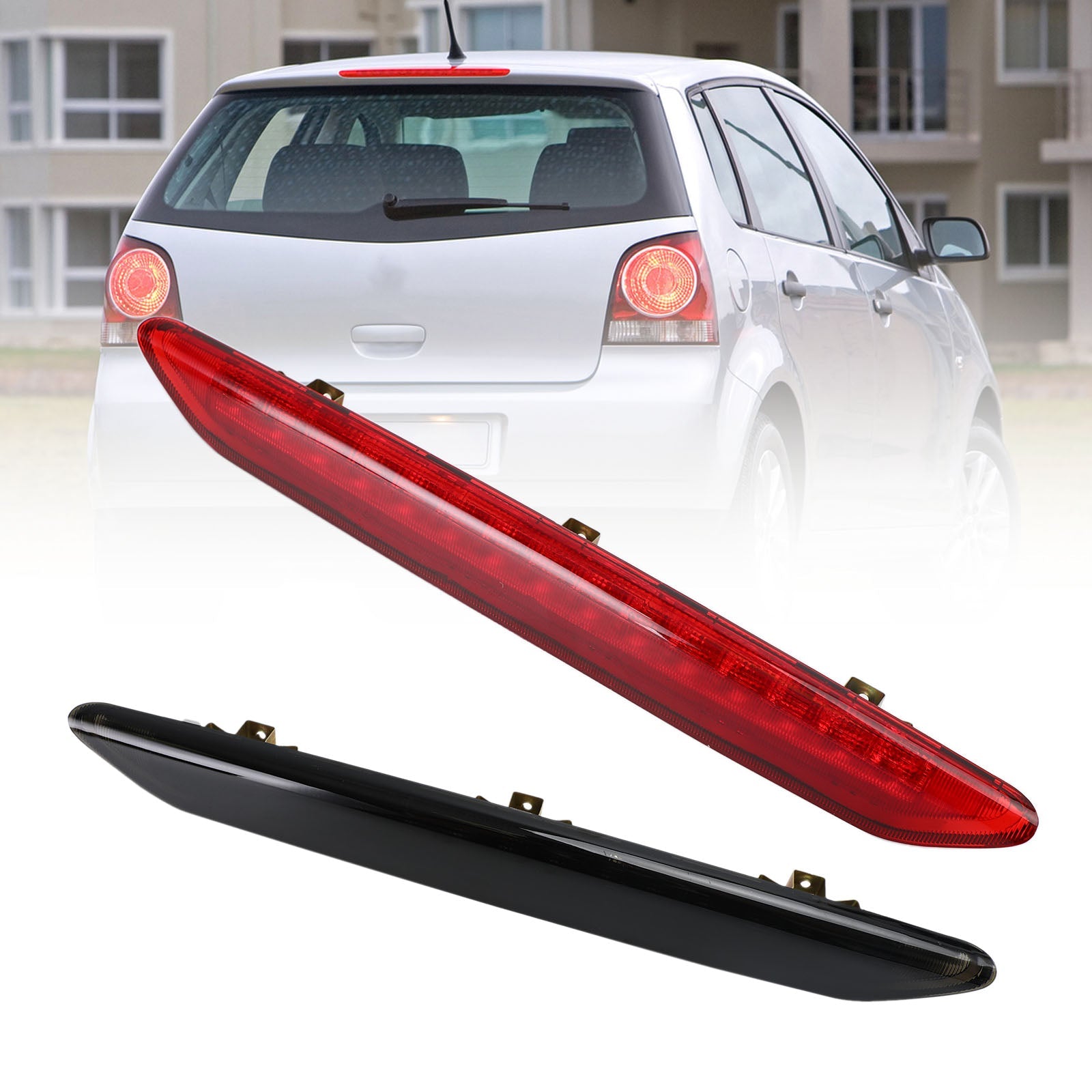 Tretie brzdové svetlo vysoko namontované zastávka pre VW Polo 9N 2002-2010 6Q6945097 Generic