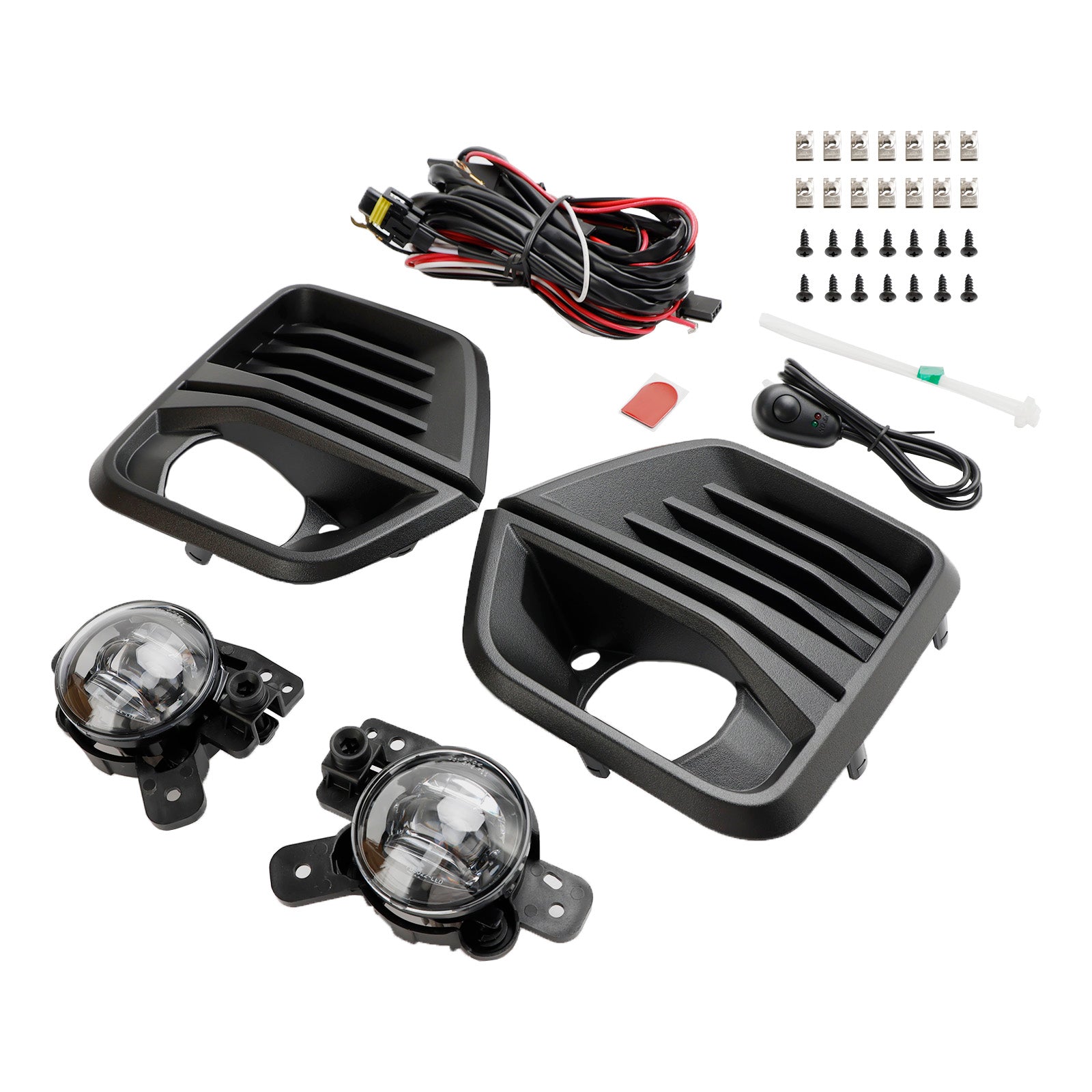 Chevrolet Colorado 2023 2024 Främre stötfångare LED -dimljus + täckning + trådsele