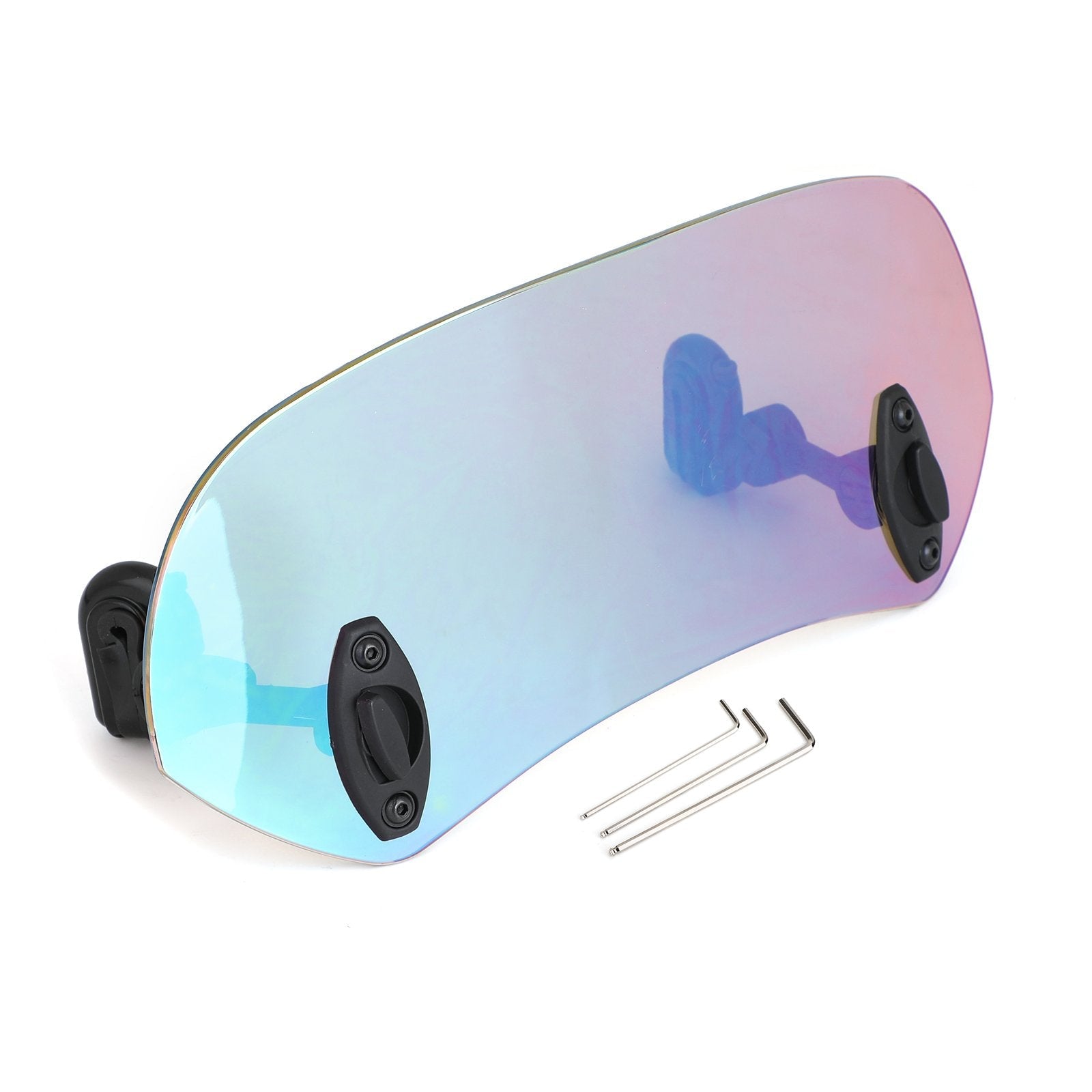 Clip ajustable para motocicleta, alerón de extensión de parabrisas, Deflector de viento genérico