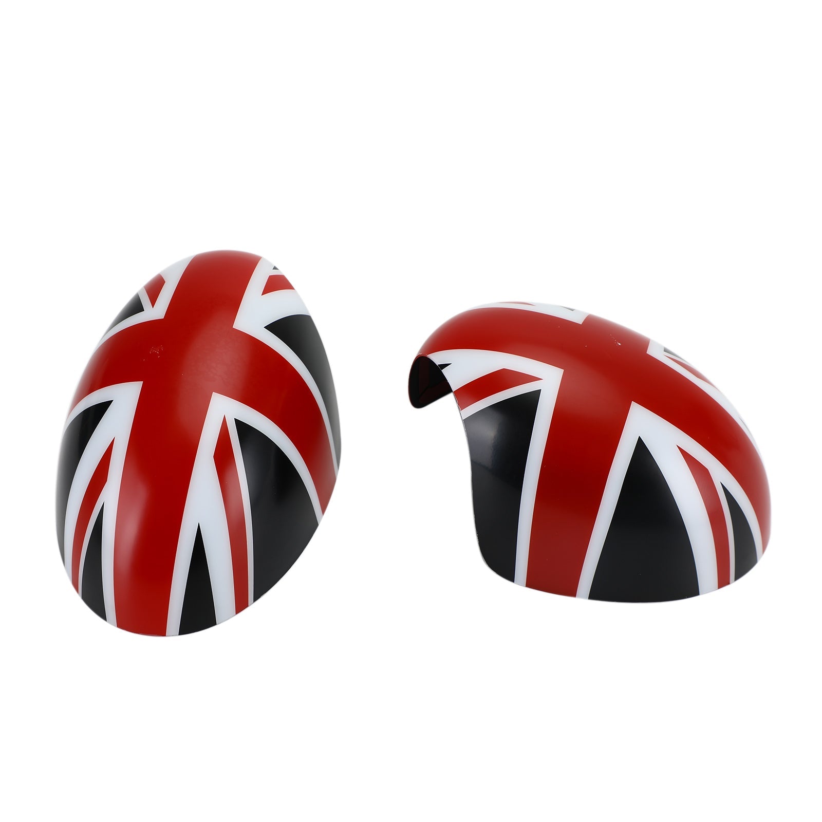 MINI Cooper R55 R56 R57 2 x Union Jack Britse vlag spiegelkappen zwart/rood