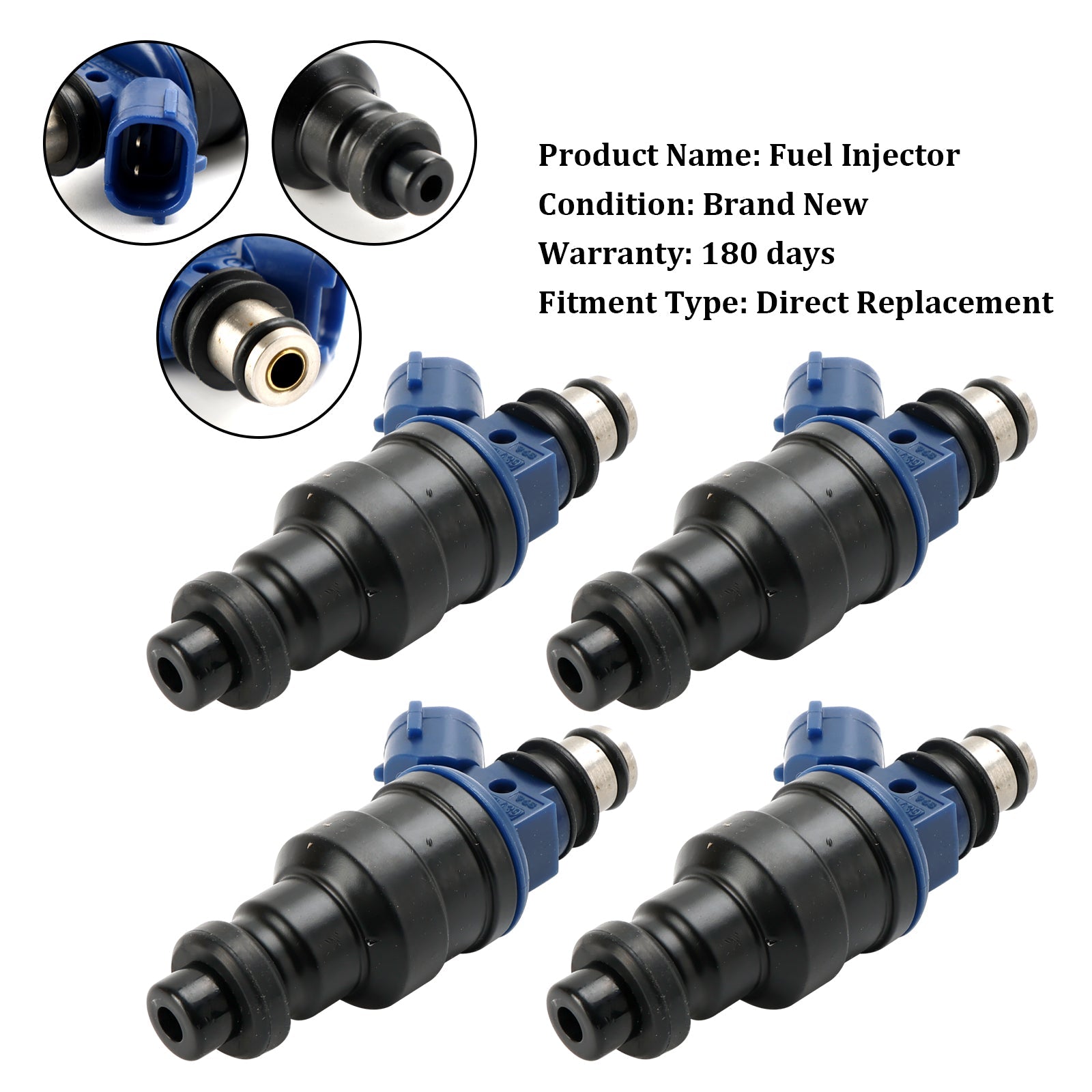 4pcs injektor paliva 23250-02030 Fit Toyota Carina 1992-1997 23209-02030