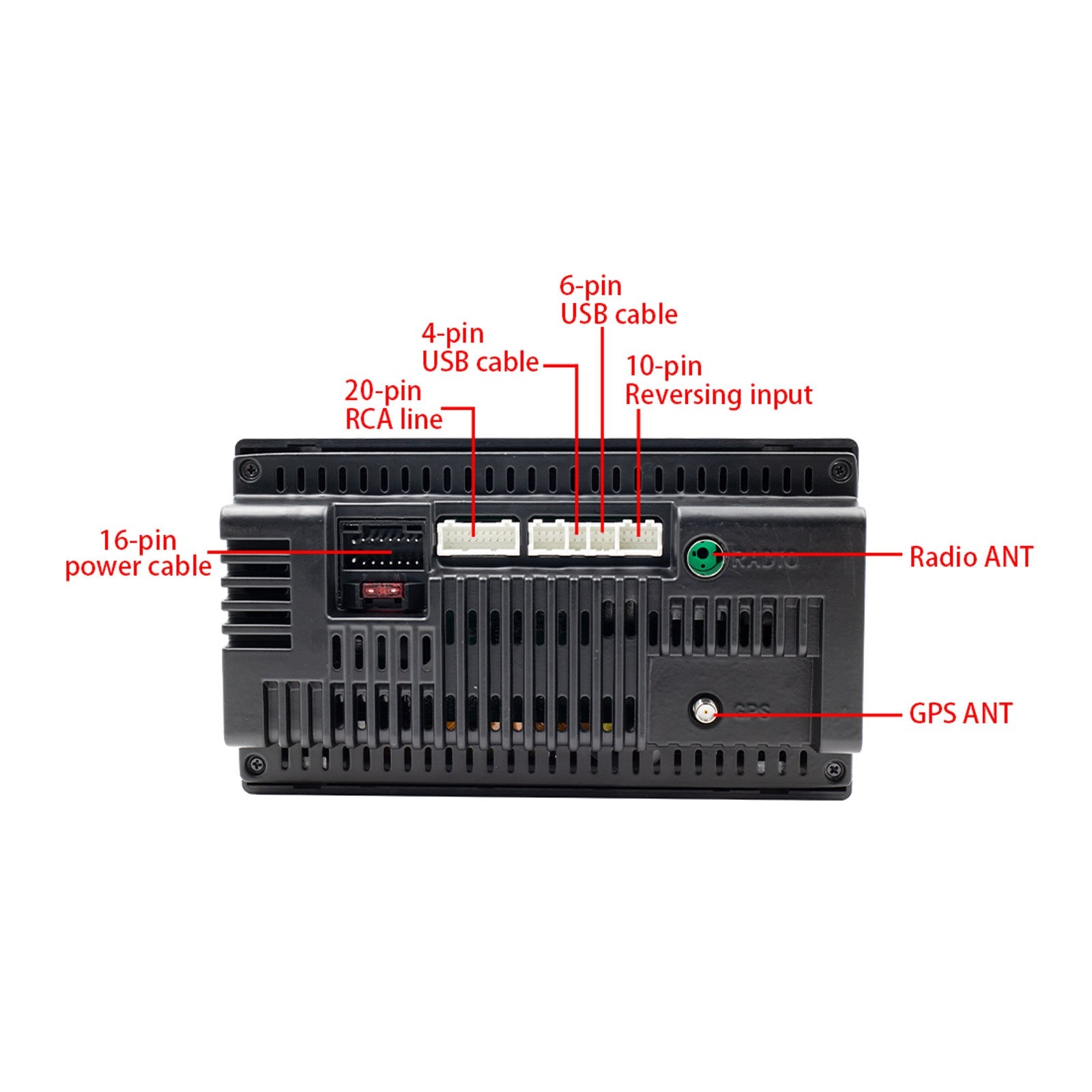 7" Android 10 2G + 32G Quad Core GPS WiFi Bluetooth Autoradio MP5-speler Carplay