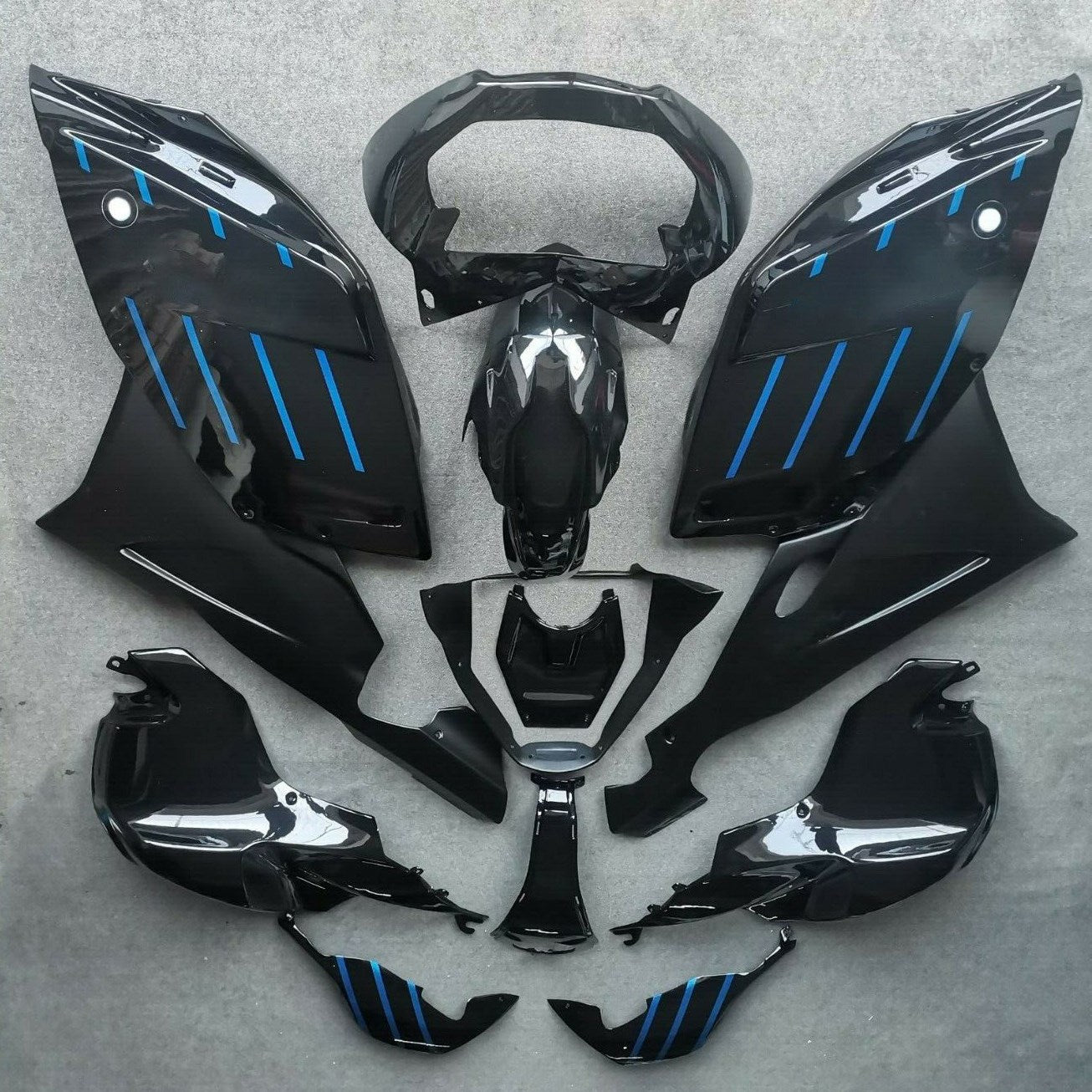 2005-2010 BMW K1200S Kit de carénage d'injection Amotopart Carrosserie Plastique ABS #103